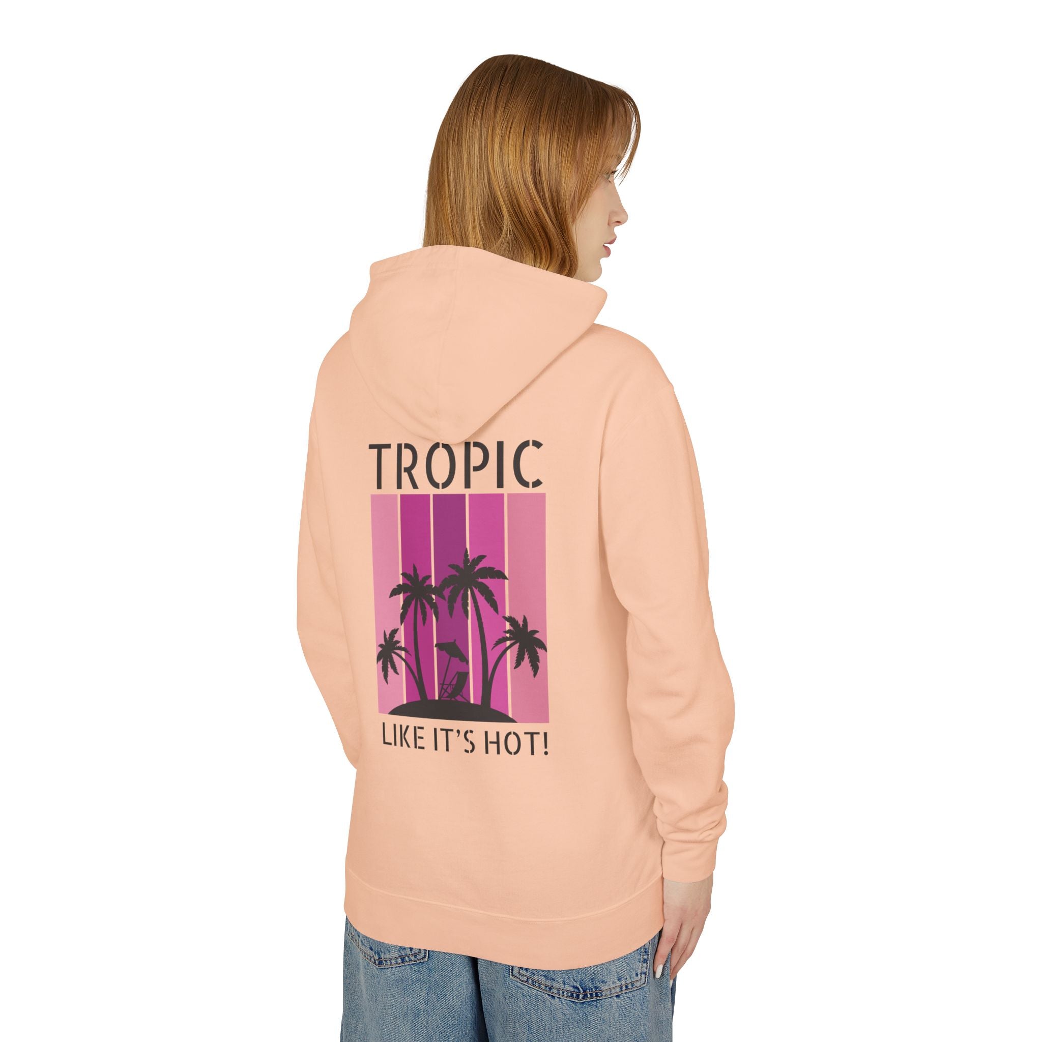 Tropic Panels Hoodie - Hot Summer Pink