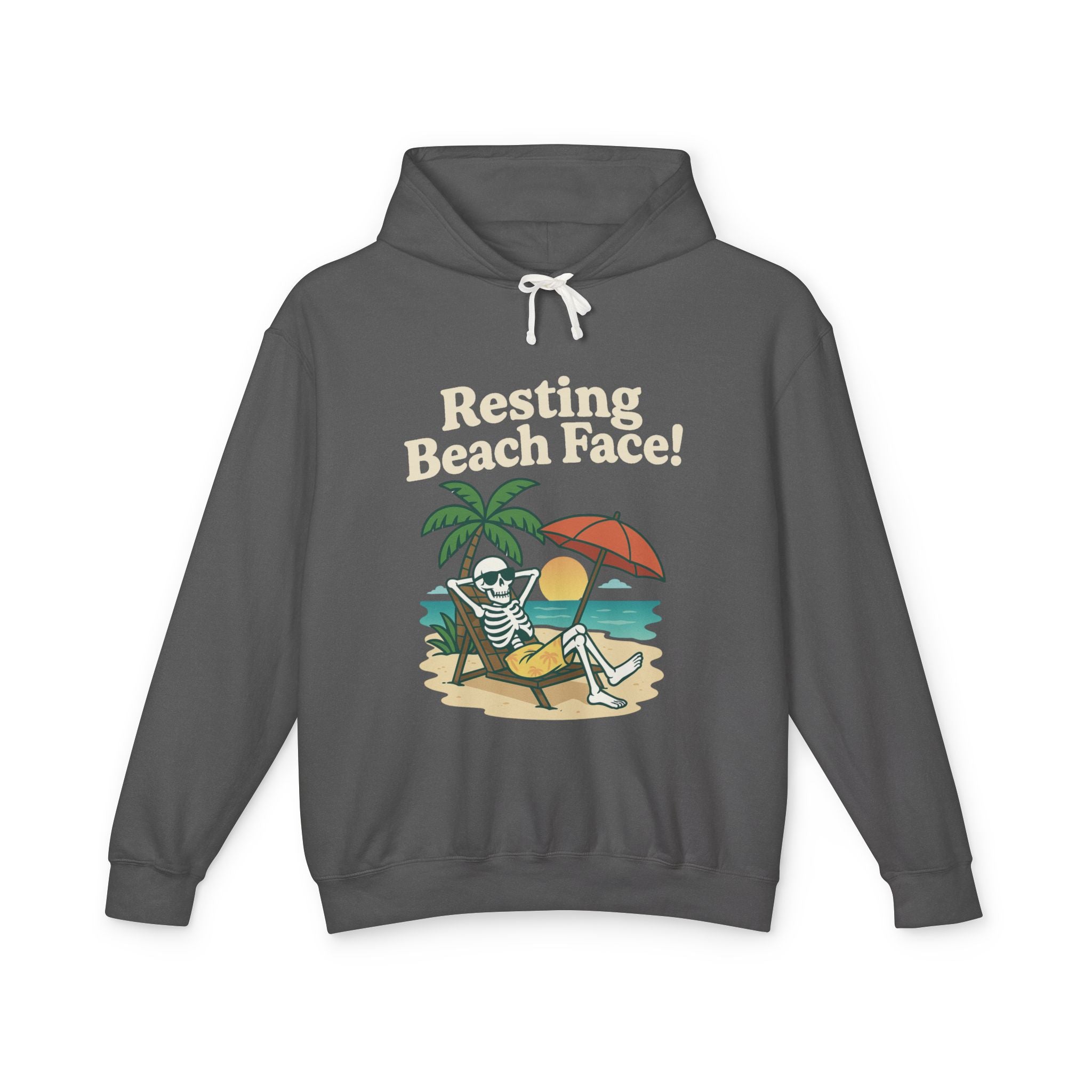 Skully 'Resting Beach Face' Hoodie - Bold Front