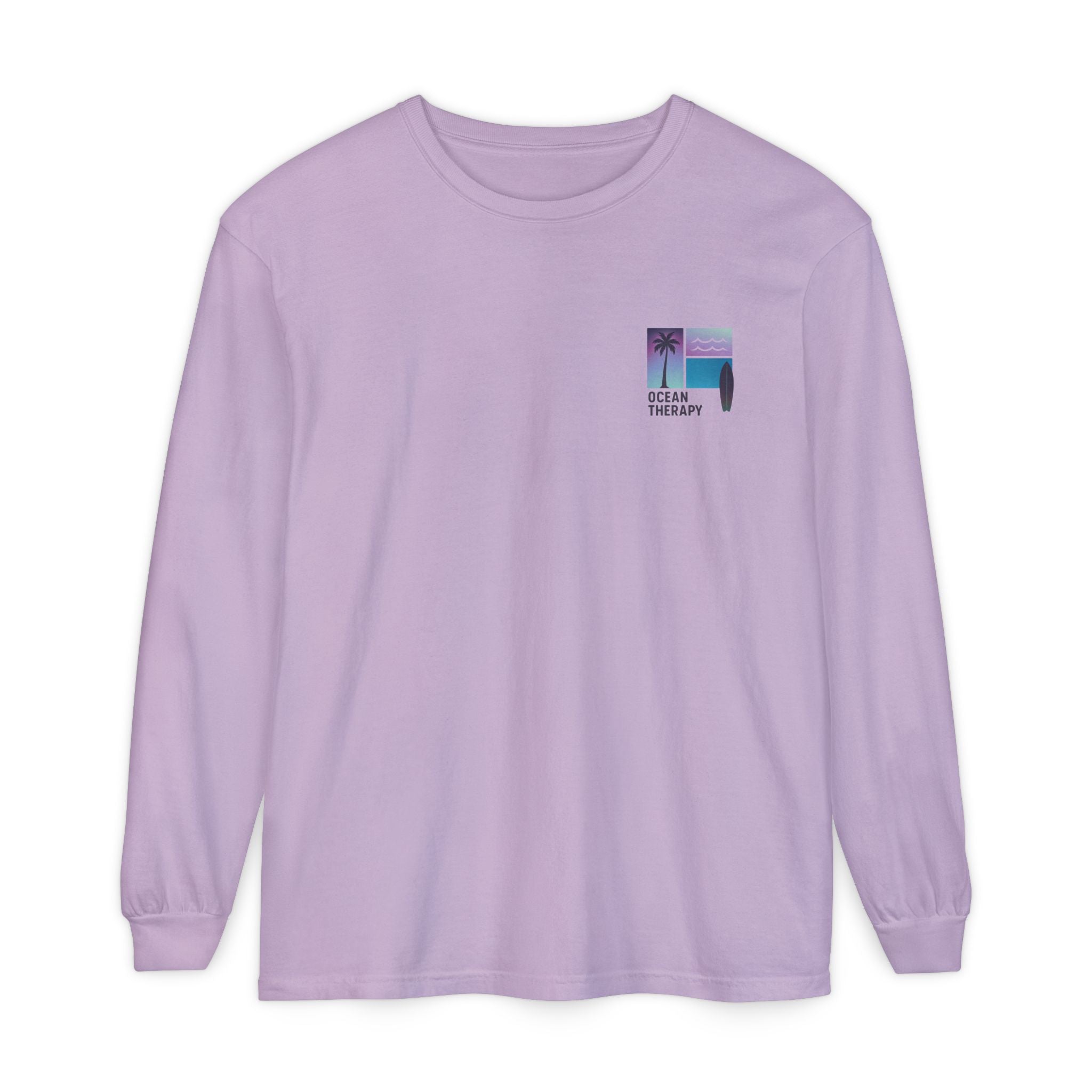 Ocean Therapy Long Sleeve Tee - Beach Block Purple