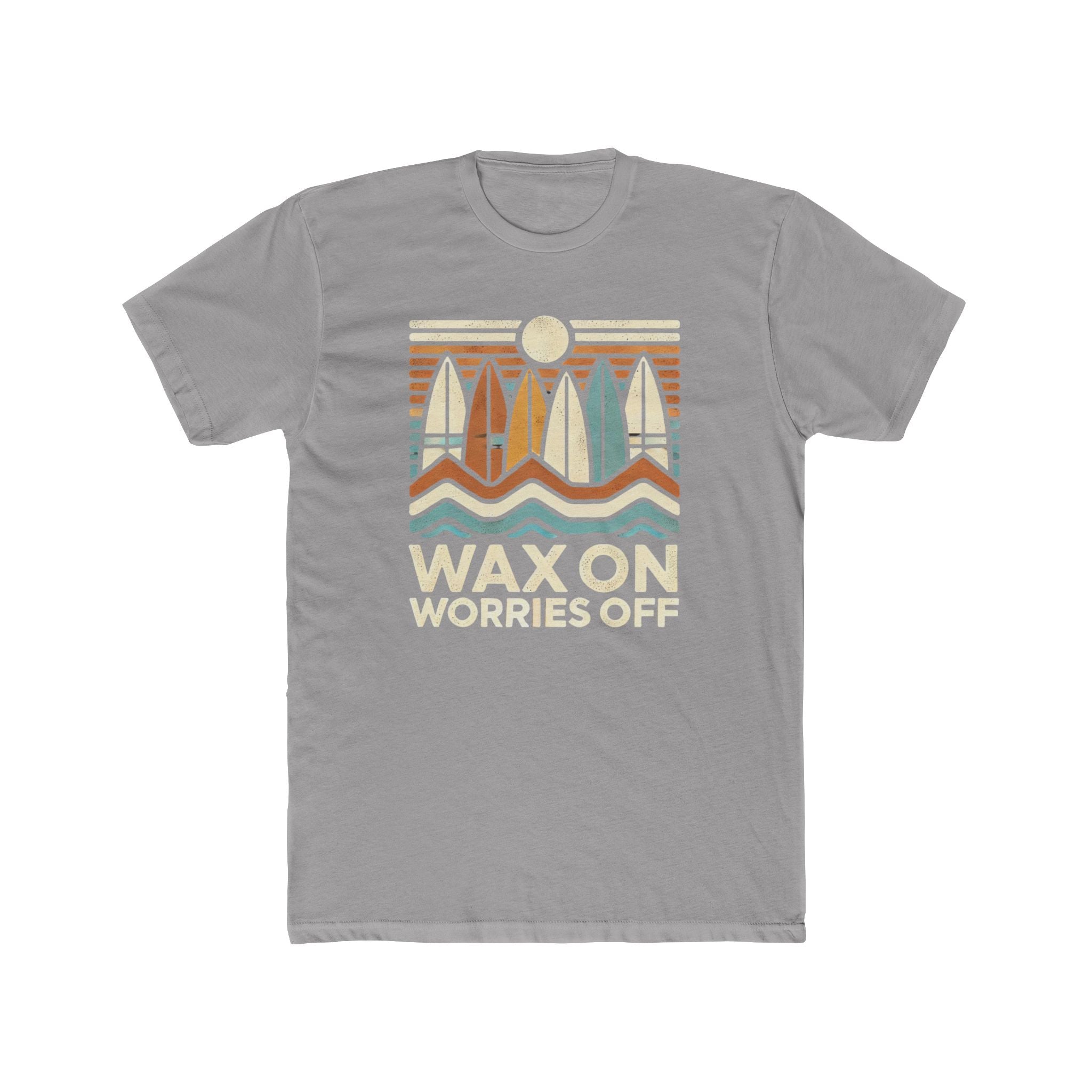 Boards Up 'Wax On' Relaxed Tee - Sand & Sky