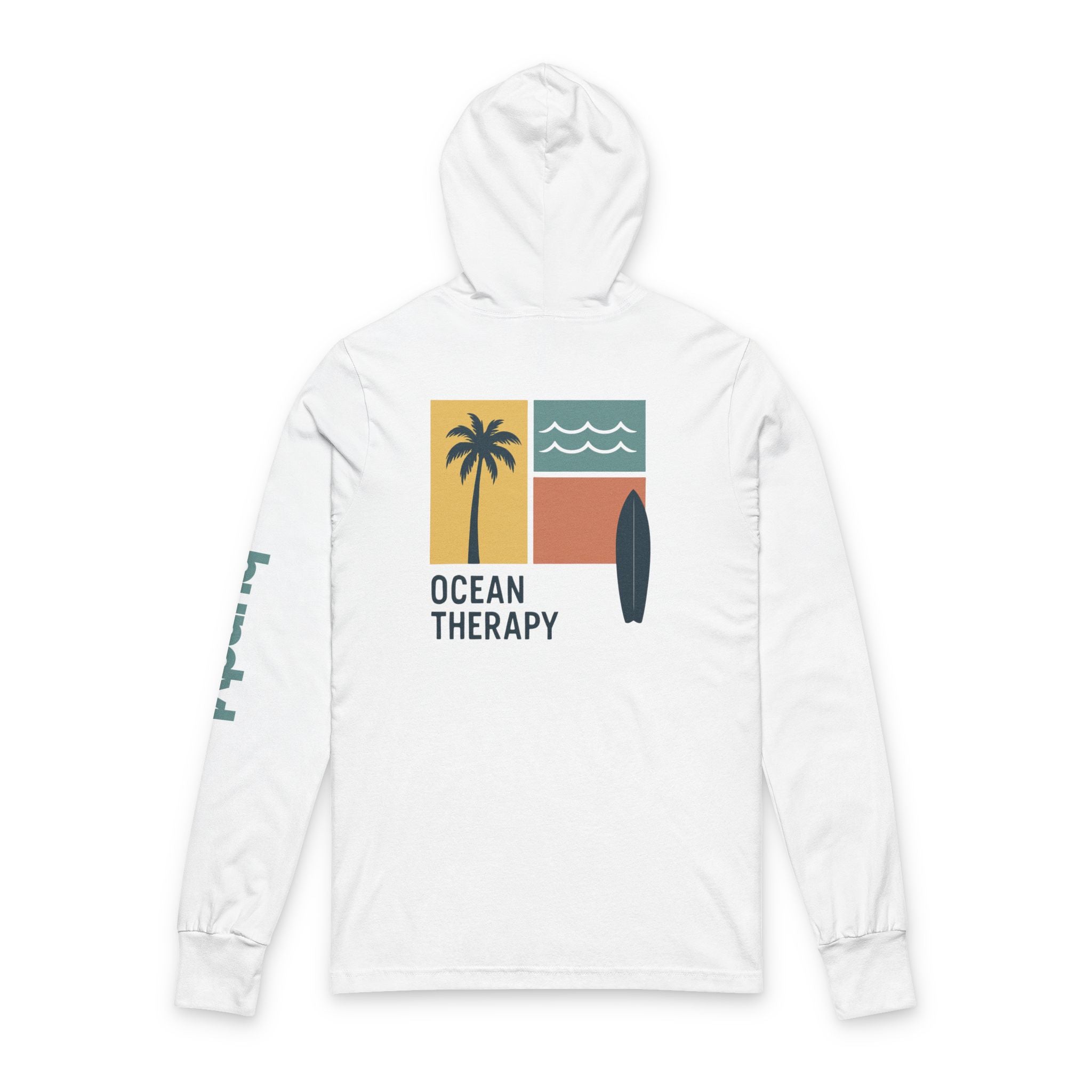 Ocean Therapy Long Sleeve Hooded Tee - Beach Block Golden Hour