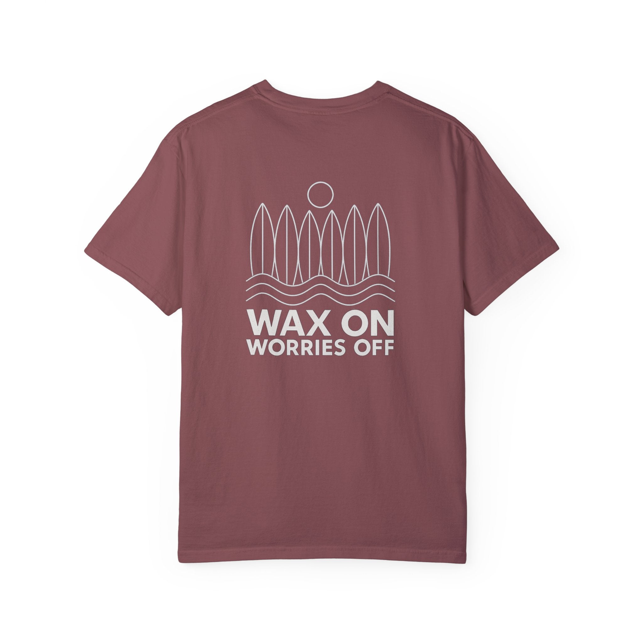 Boards Up 'Wax On' Relaxed Tee - White Outline