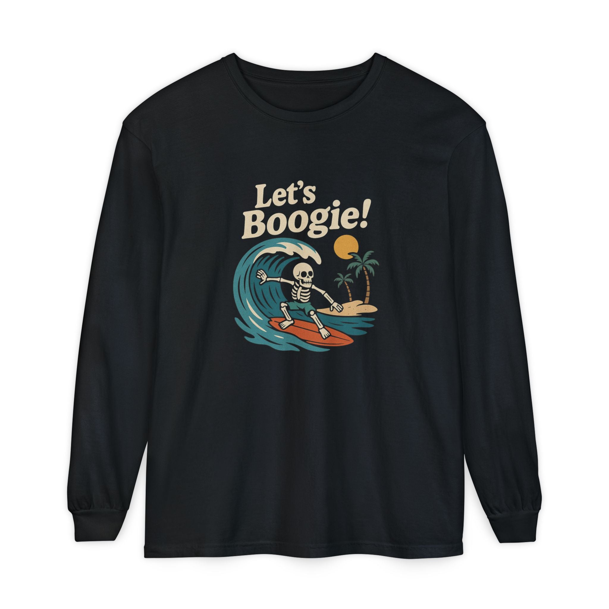 Skully 'Let's Boogie!' Long Sleeve Tee - Bold Front