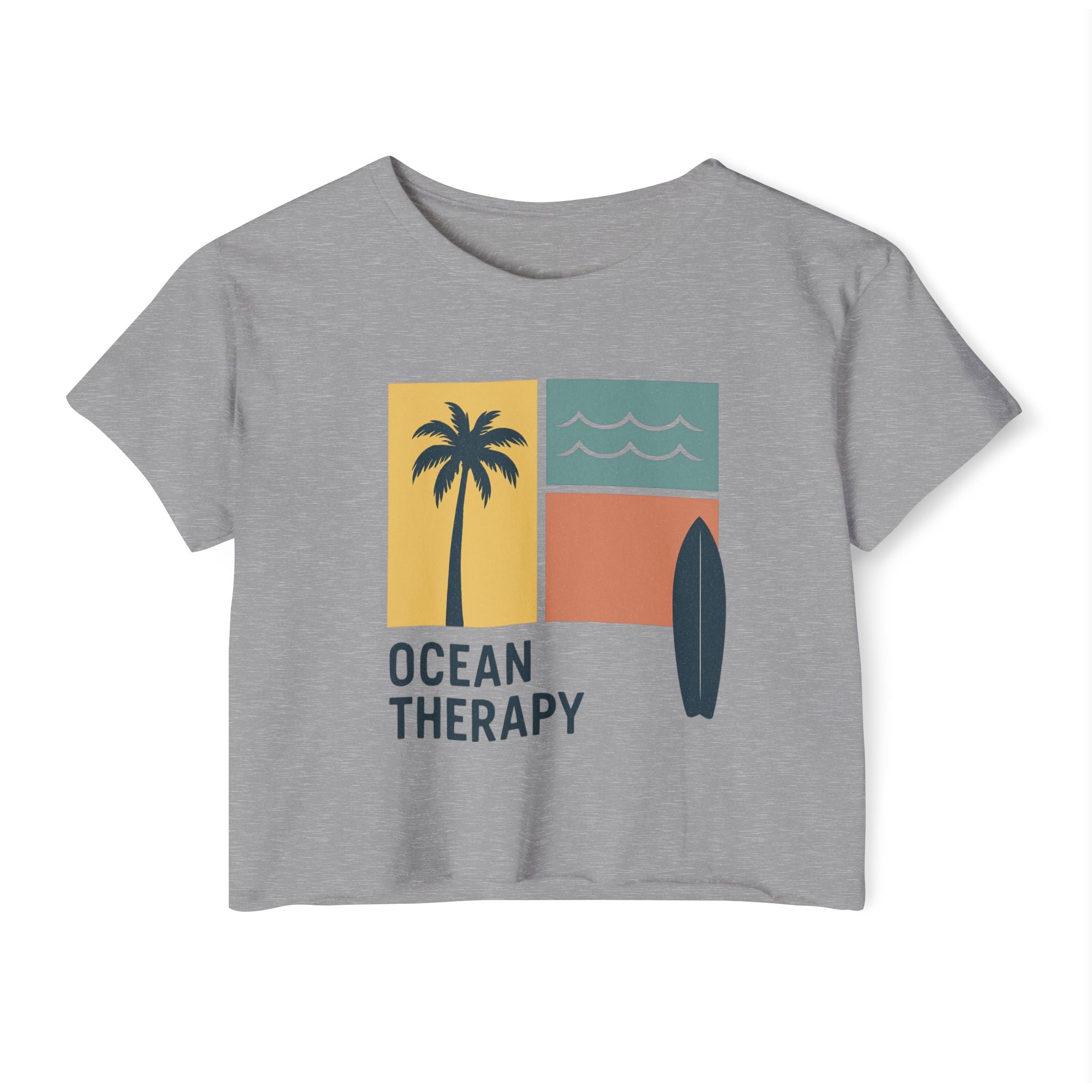 Ocean Therapy Festival Crop Top – Beach Block Golden Hour