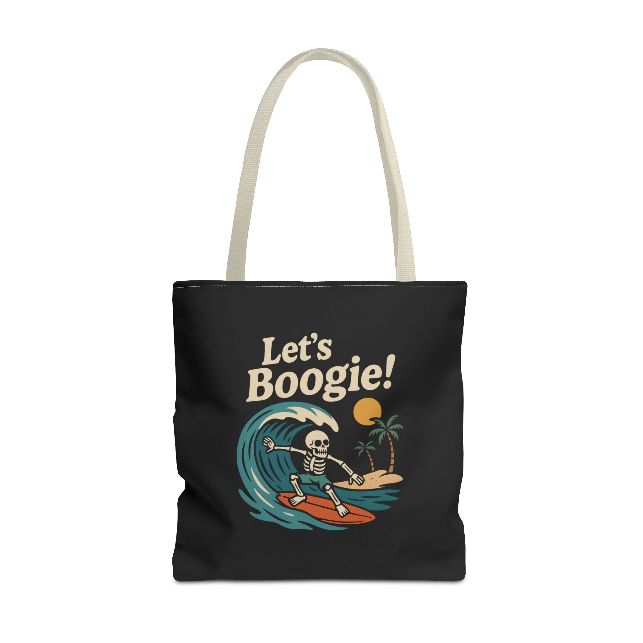 Skully 'Let's Boogie' Beach Canvas Tote Bag - 18x18