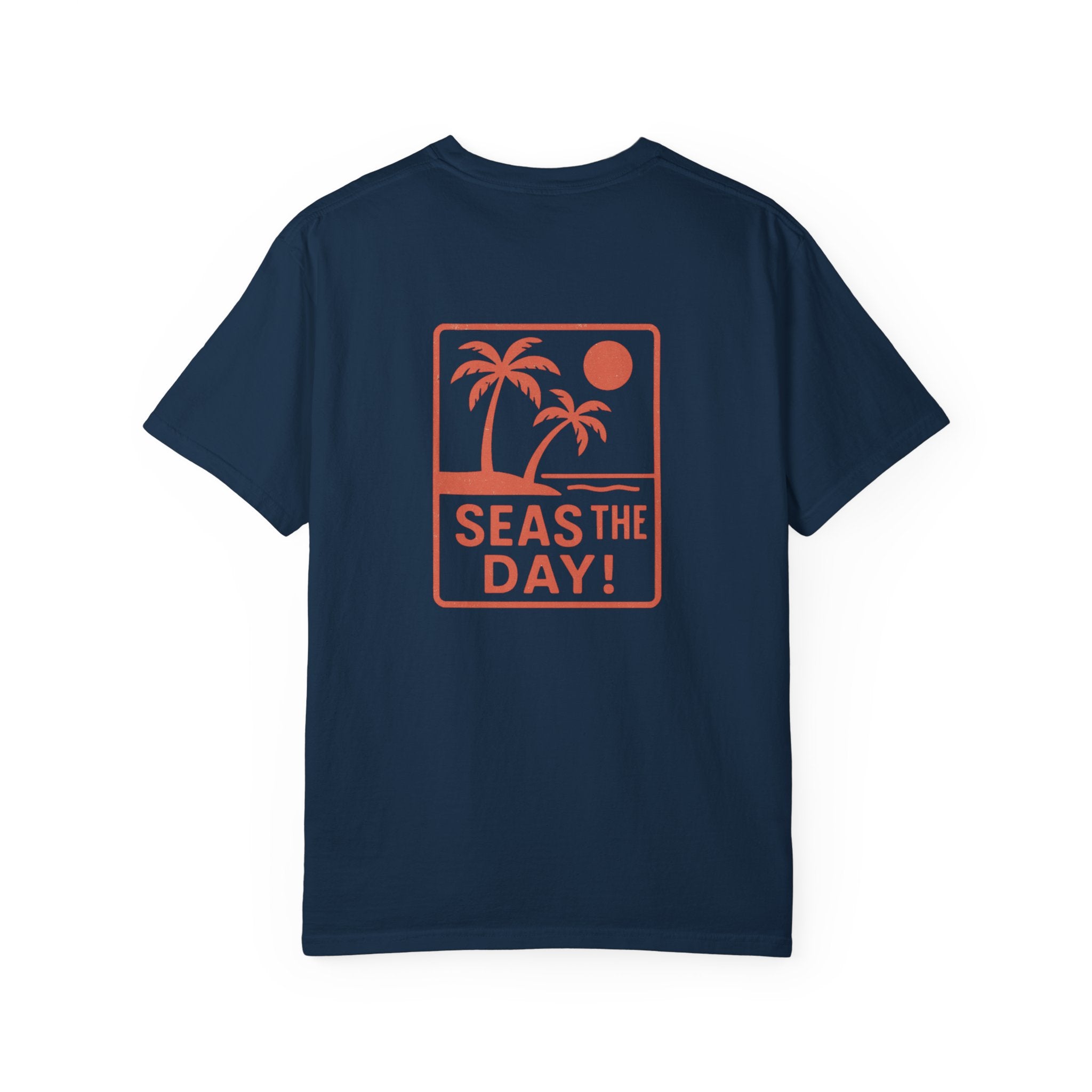 Tropic Beach 'Seas the Day' Relaxed Tee - Sunset Orange