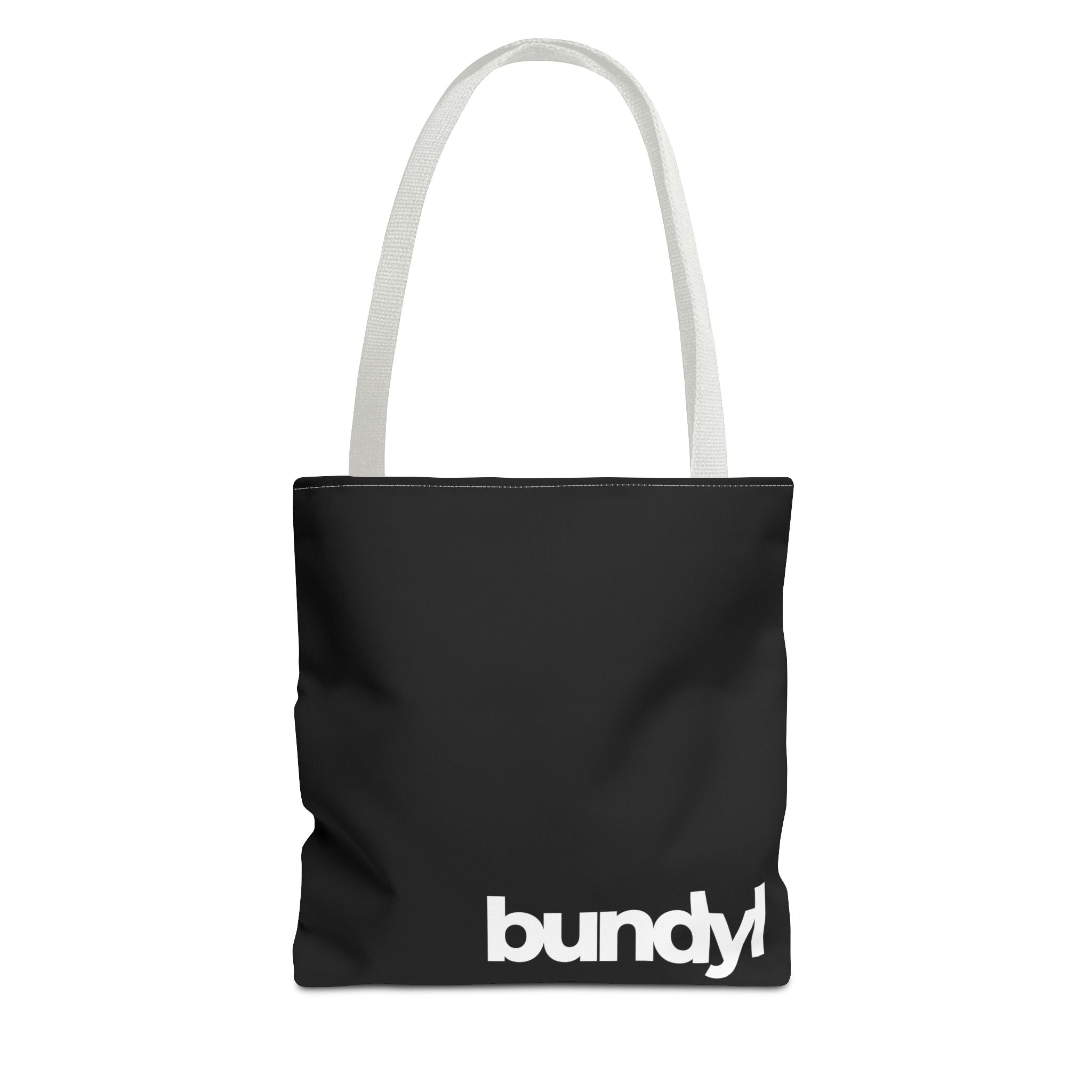 bundyl Logo Beach Canvas Tote Bag - 18x18 in Black