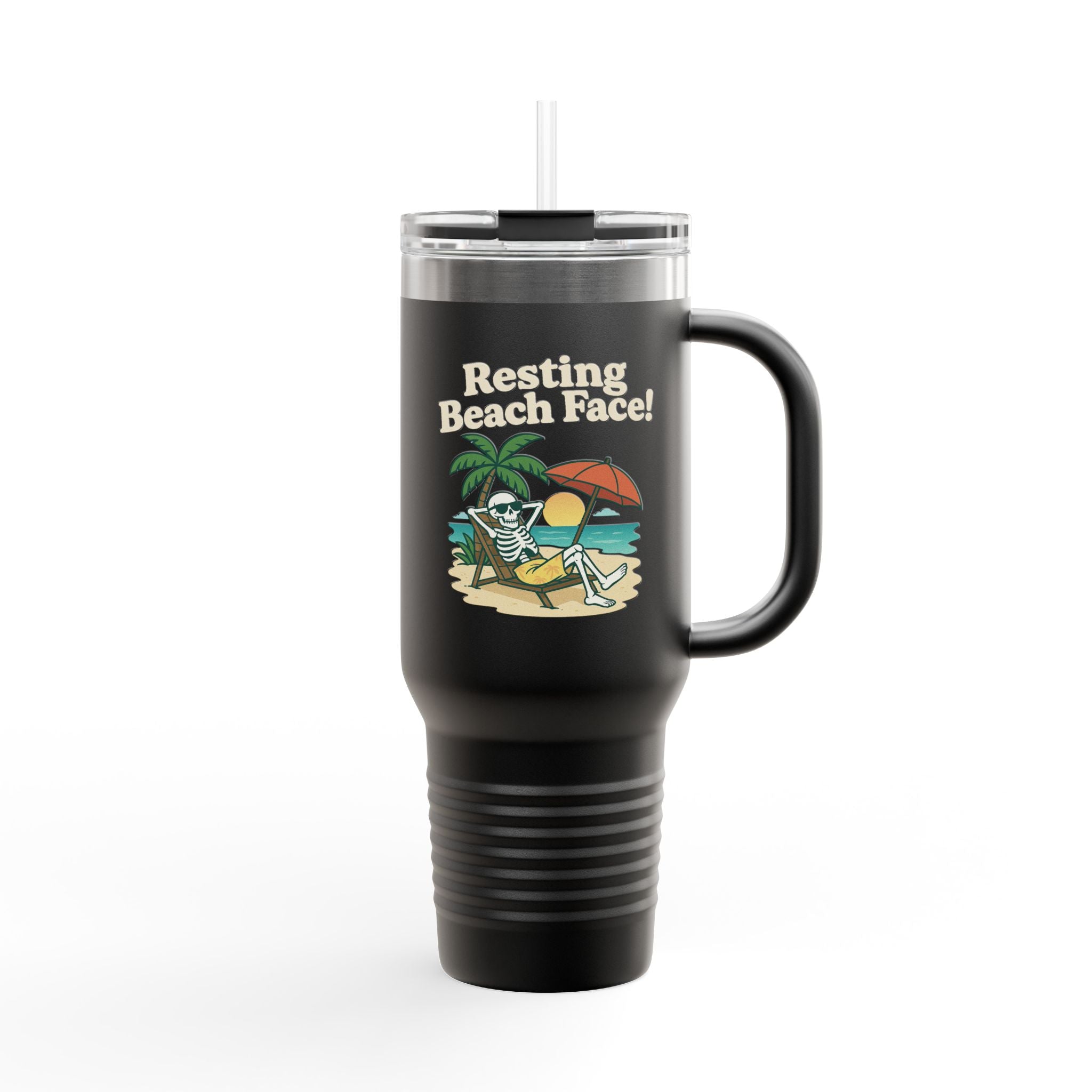 Skully 'Resting Beach Face' Tumbler