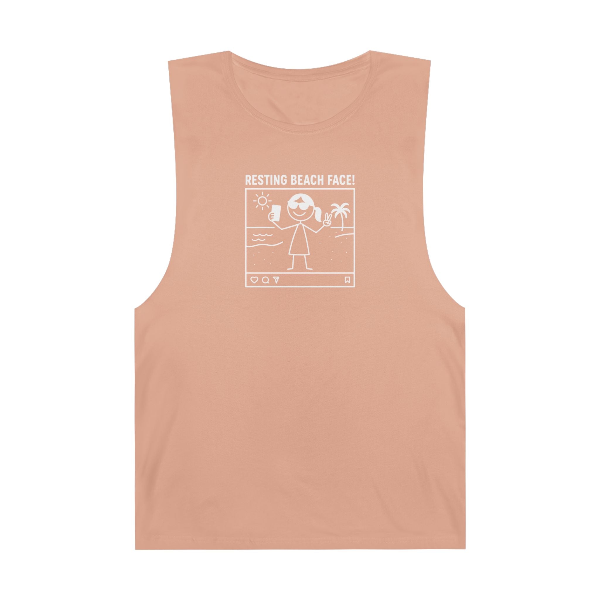 Resting Beach Face! Chill Tank - Selfie Girl