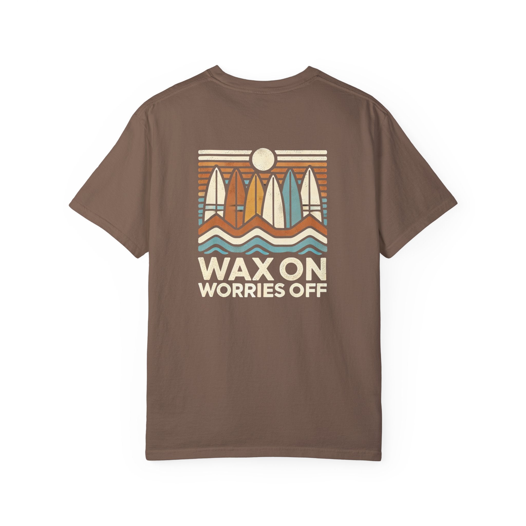 Boards Up 'Wax On' Relaxed Tee - Sand & Sky
