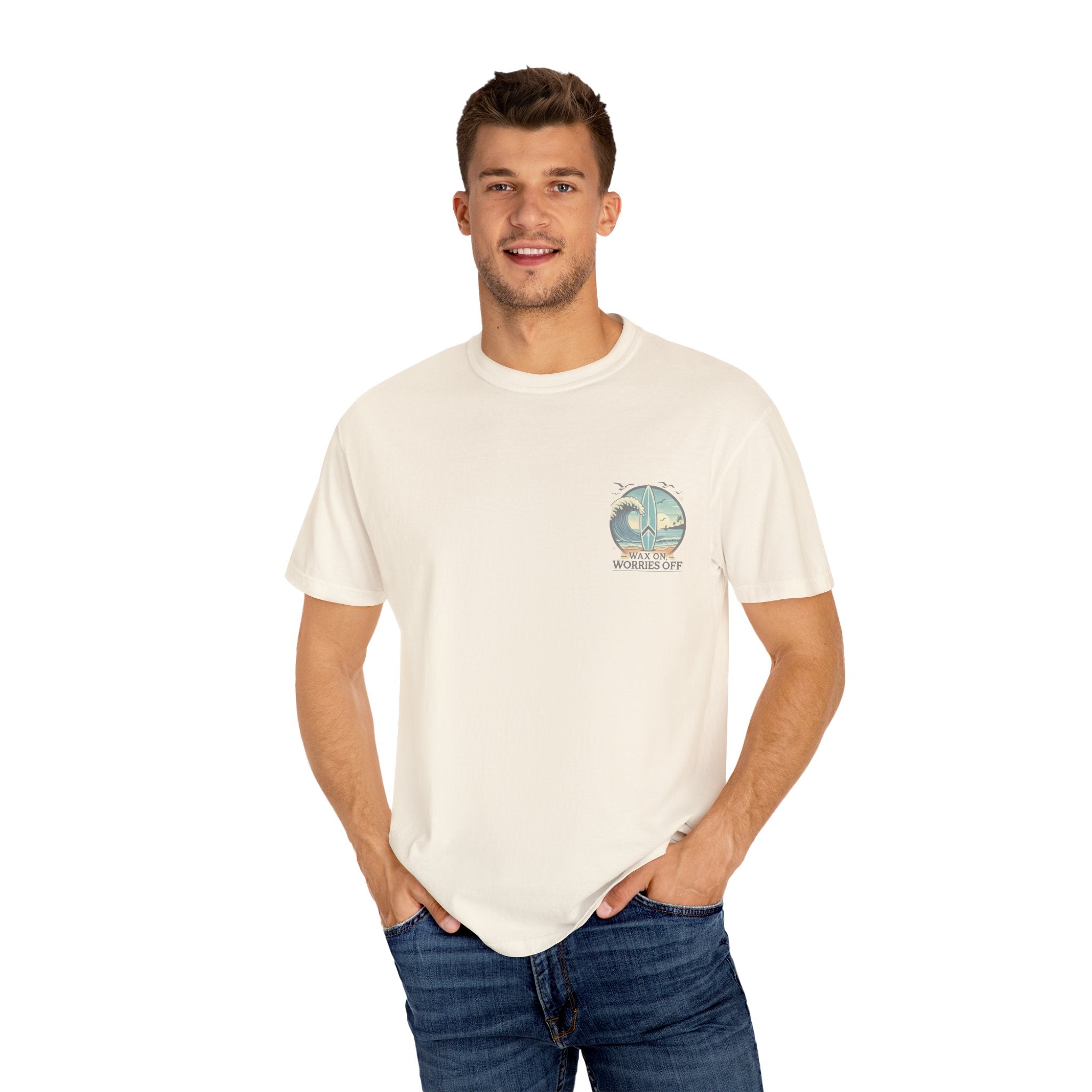 Wave Crest 'Wax On' Relaxed Tee - Acapulco Green