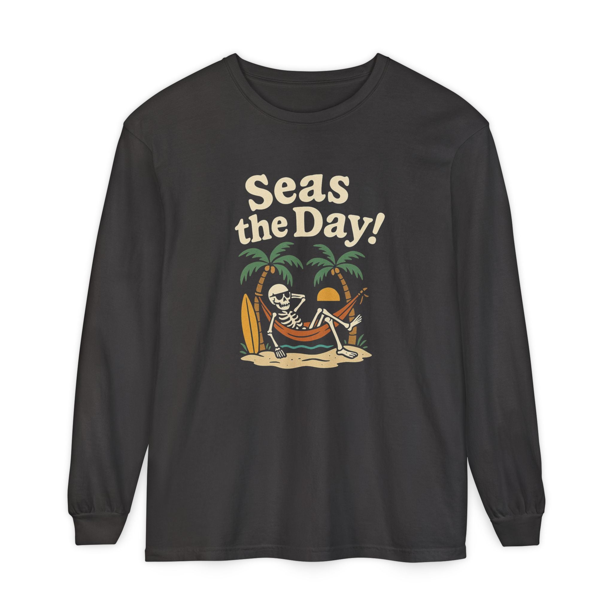 Skully 'Seas the Day!' Long Sleeve Tee - Bold Front