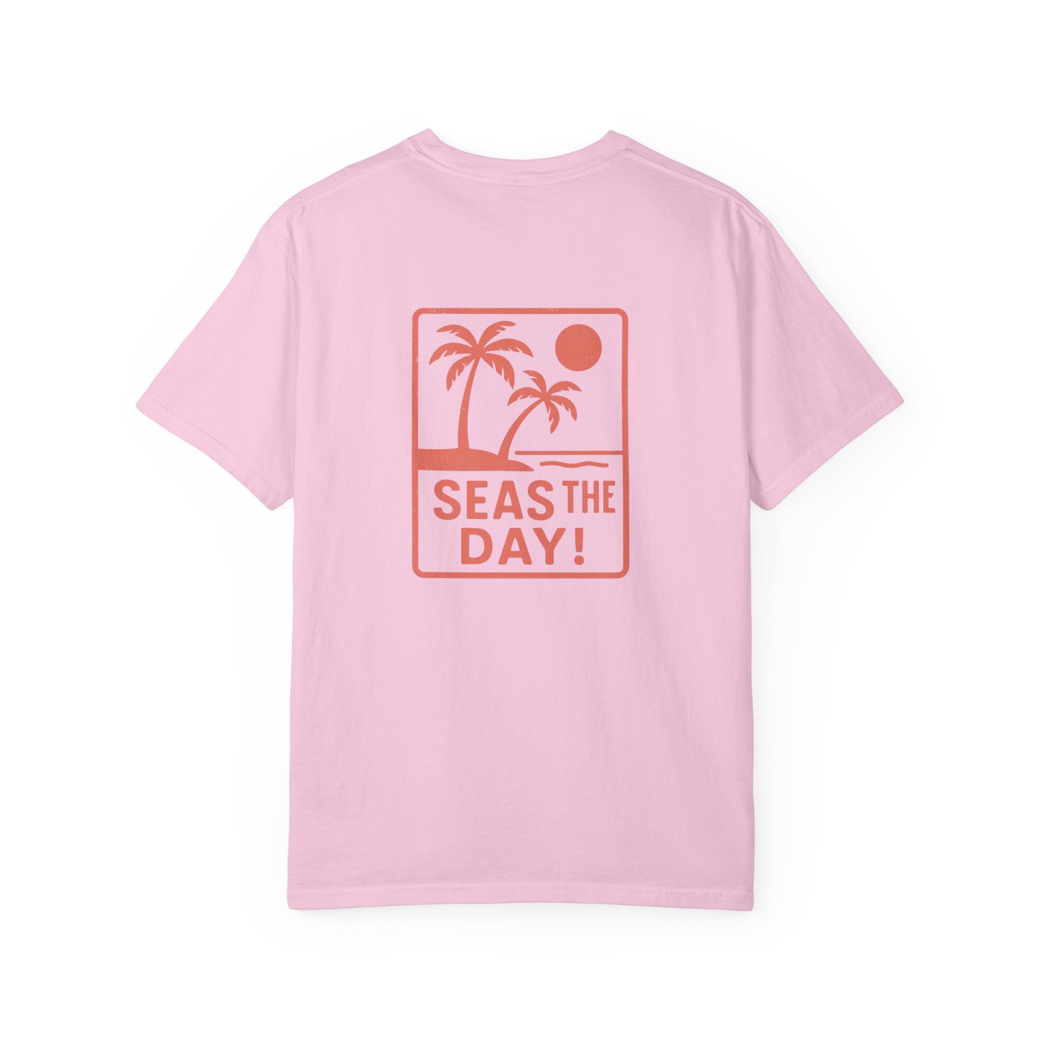 Tropic Beach 'Seas the Day' Relaxed Tee - Sunset Orange