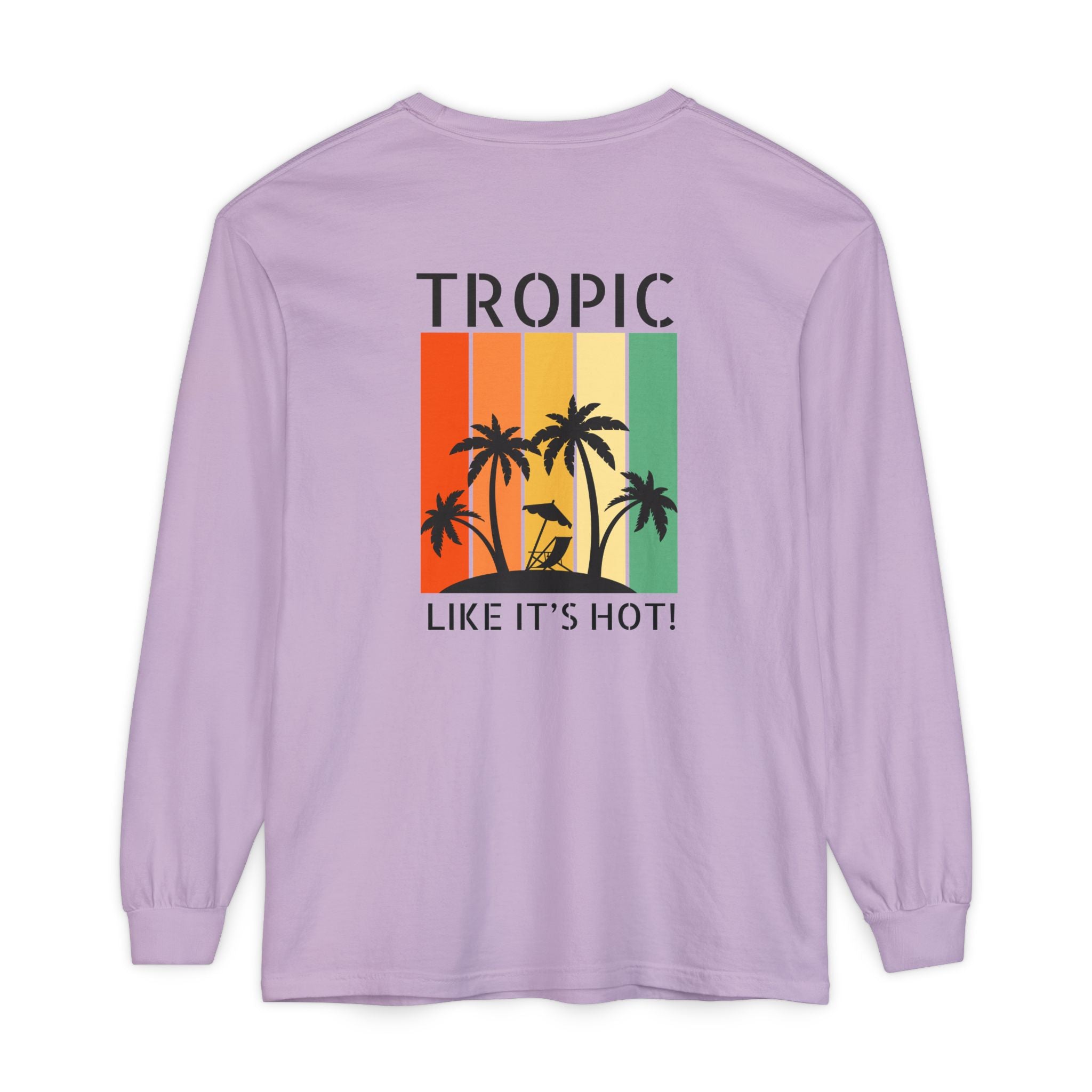 Tropic Panels Long Sleeve Tee - Rainbow Sunset