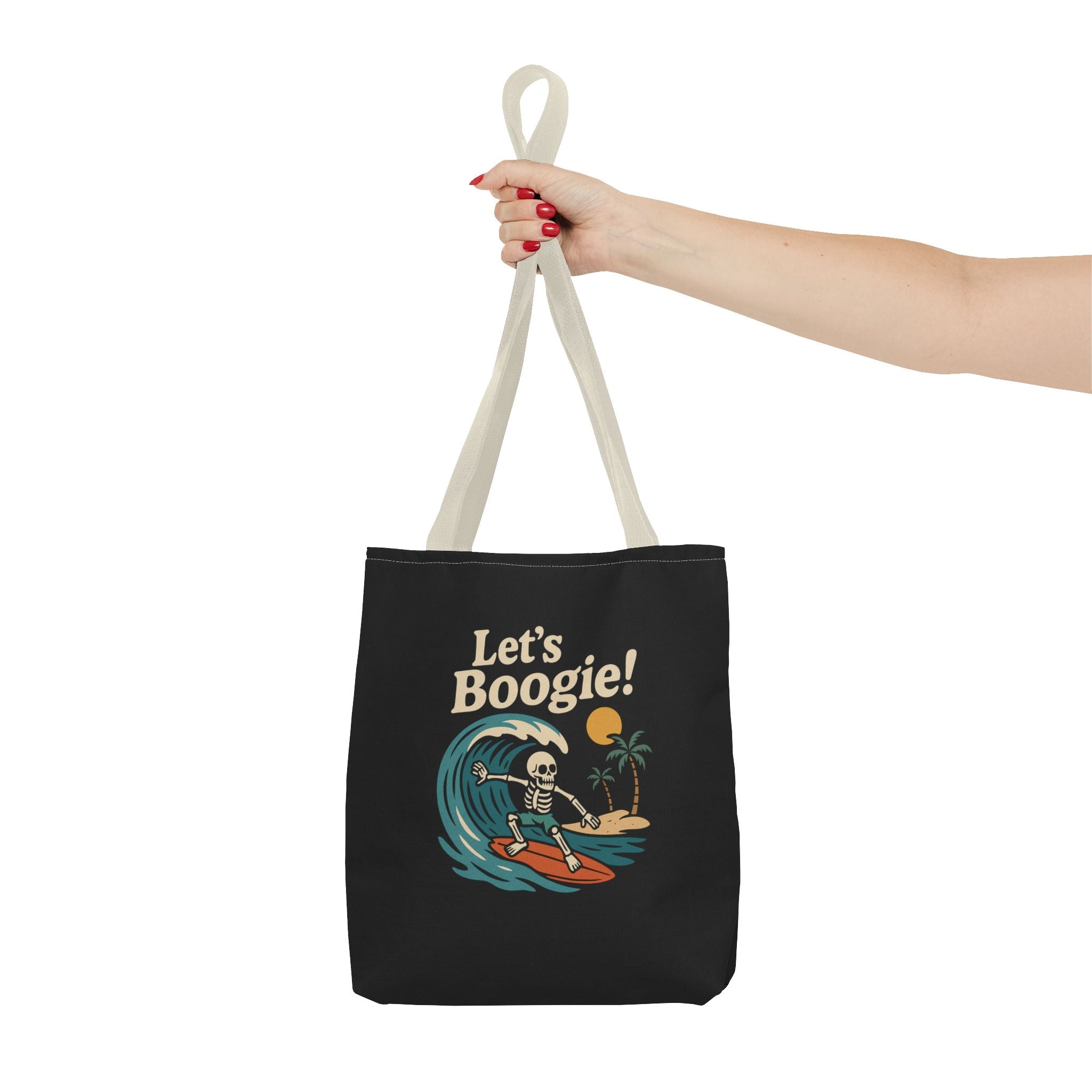 Skully 'Let's Boogie' Everyday Canvas Tote Bag - 13x13