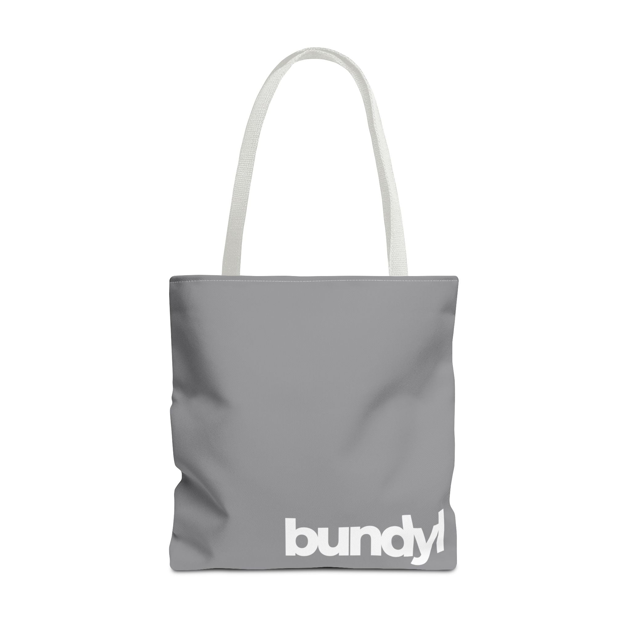 bundyl Logo Beach Canvas Tote Bag - 18x18 in Grey
