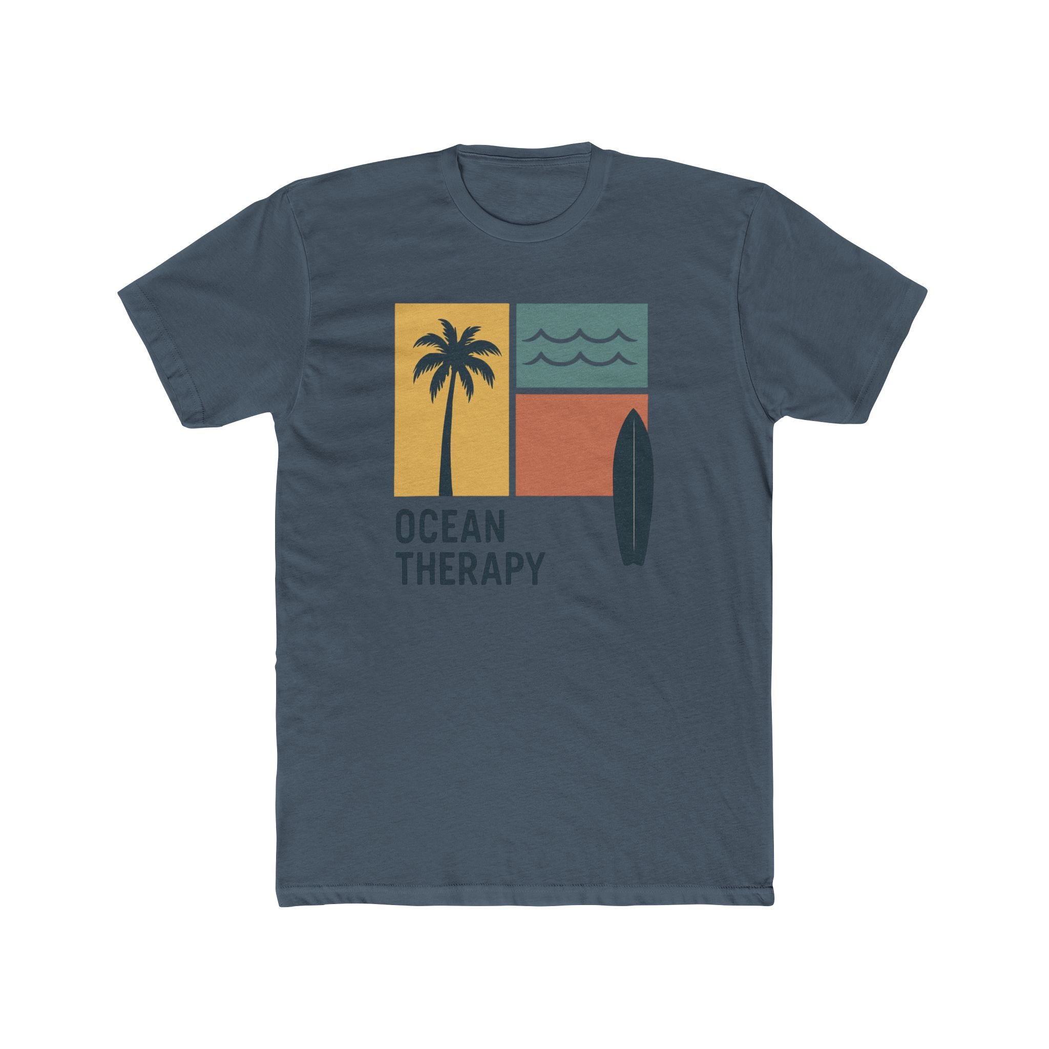 Ocean Therapy Fitted Tee - Beach Block Golden Hour