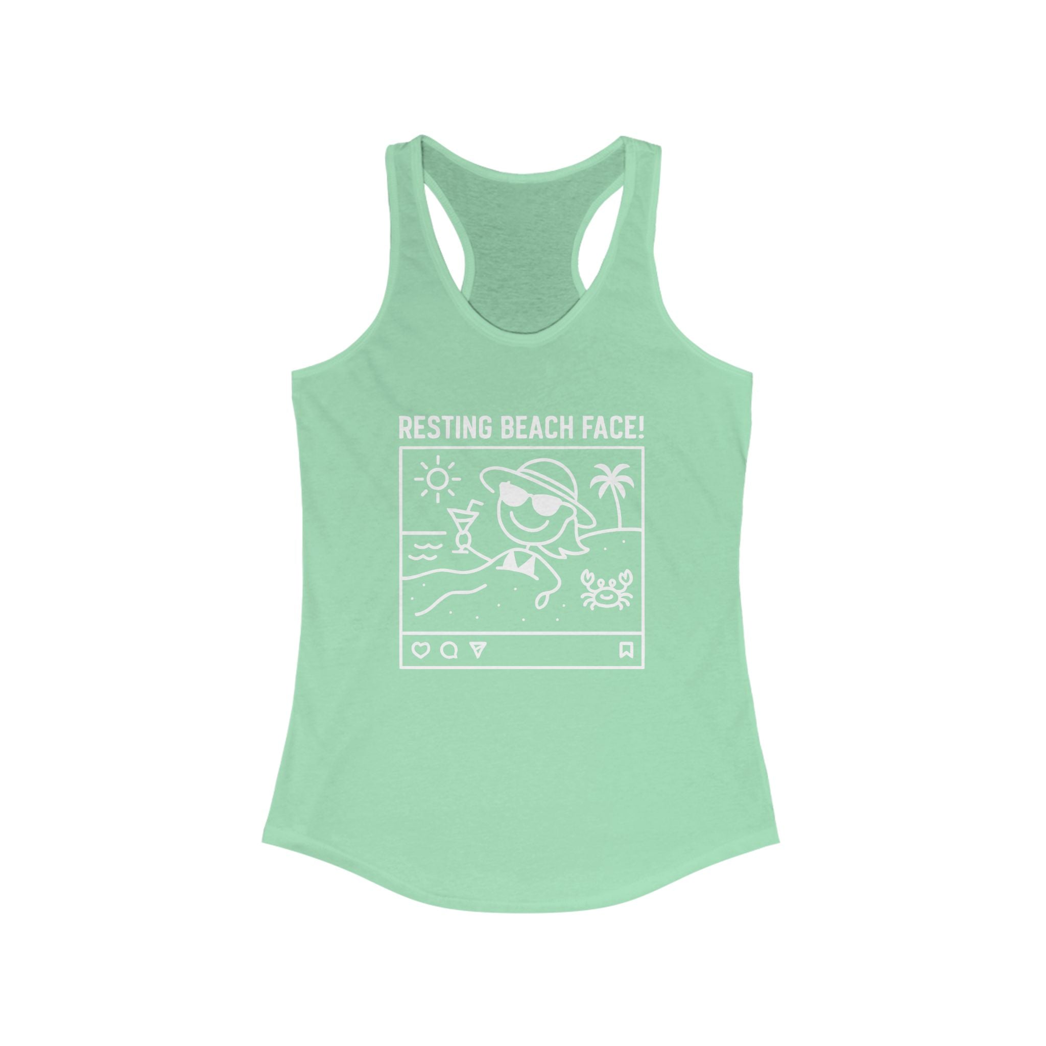 Resting Beach Face!  Racerback Tank - Neck Deep