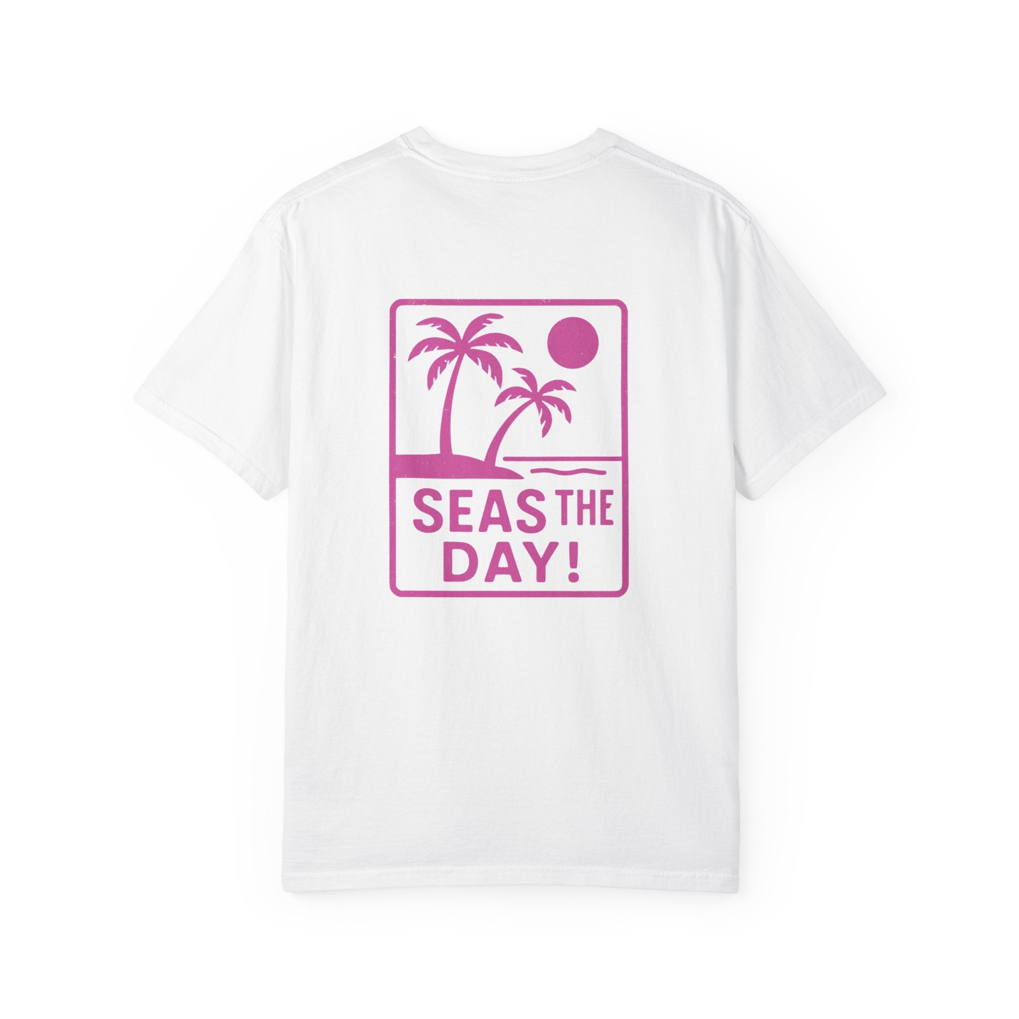 Tropic Beach 'Seas The Day' Relaxed Tee - Hot Summer Pink