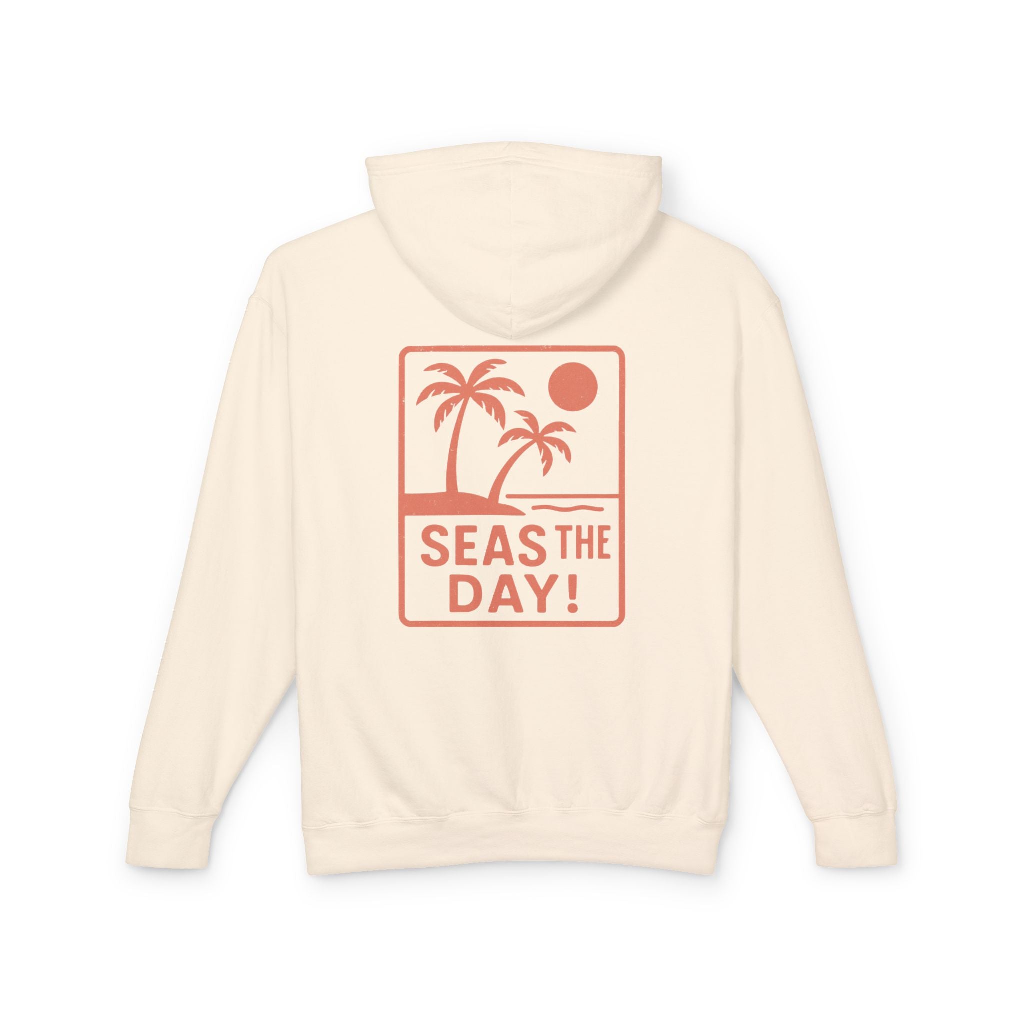 Tropic Beach 'Seas the Day' Hoodie - Sunset Orange