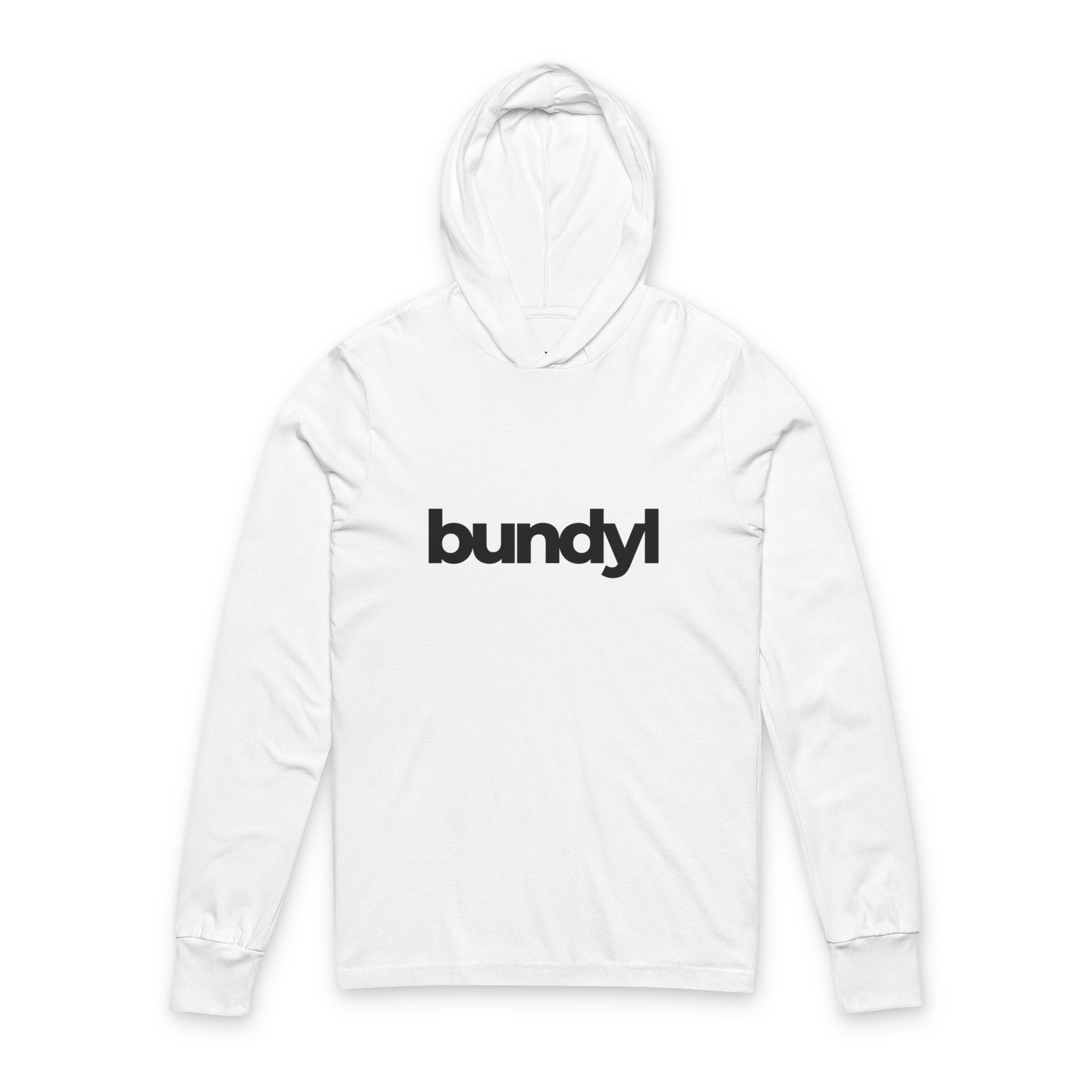 bundyl Logo Long Sleeve Hooded Tee - Black & White