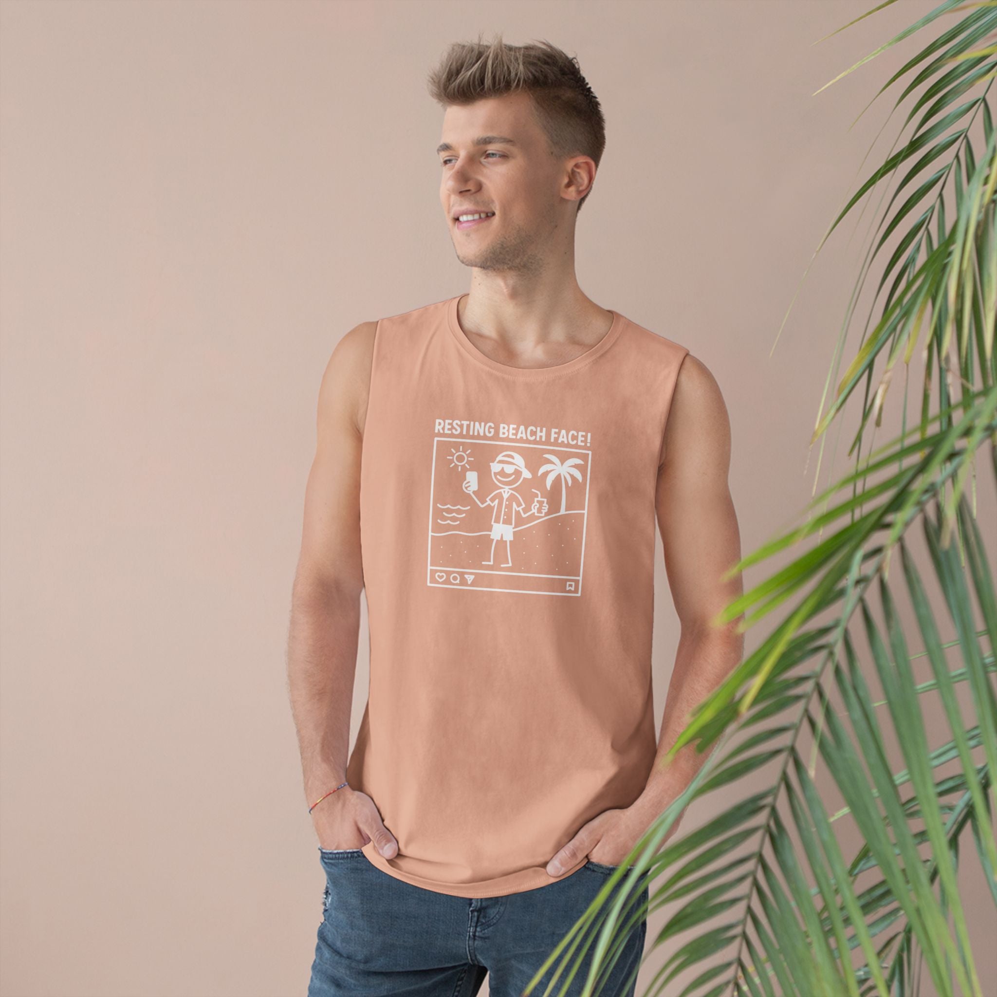 Resting Beach Face! Chill Tank - Selfie Guy