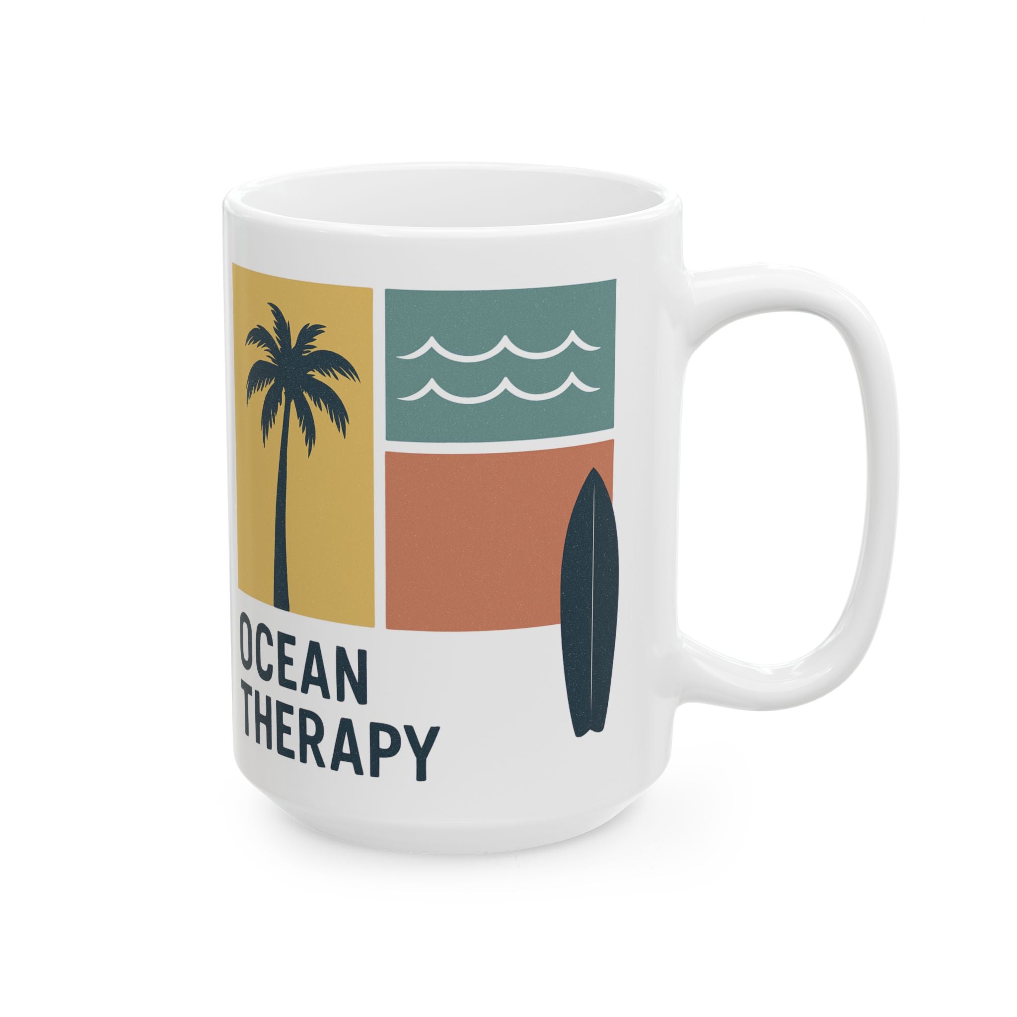 Ocean Therapy Coffee Mug - Beach Block Golden Hour