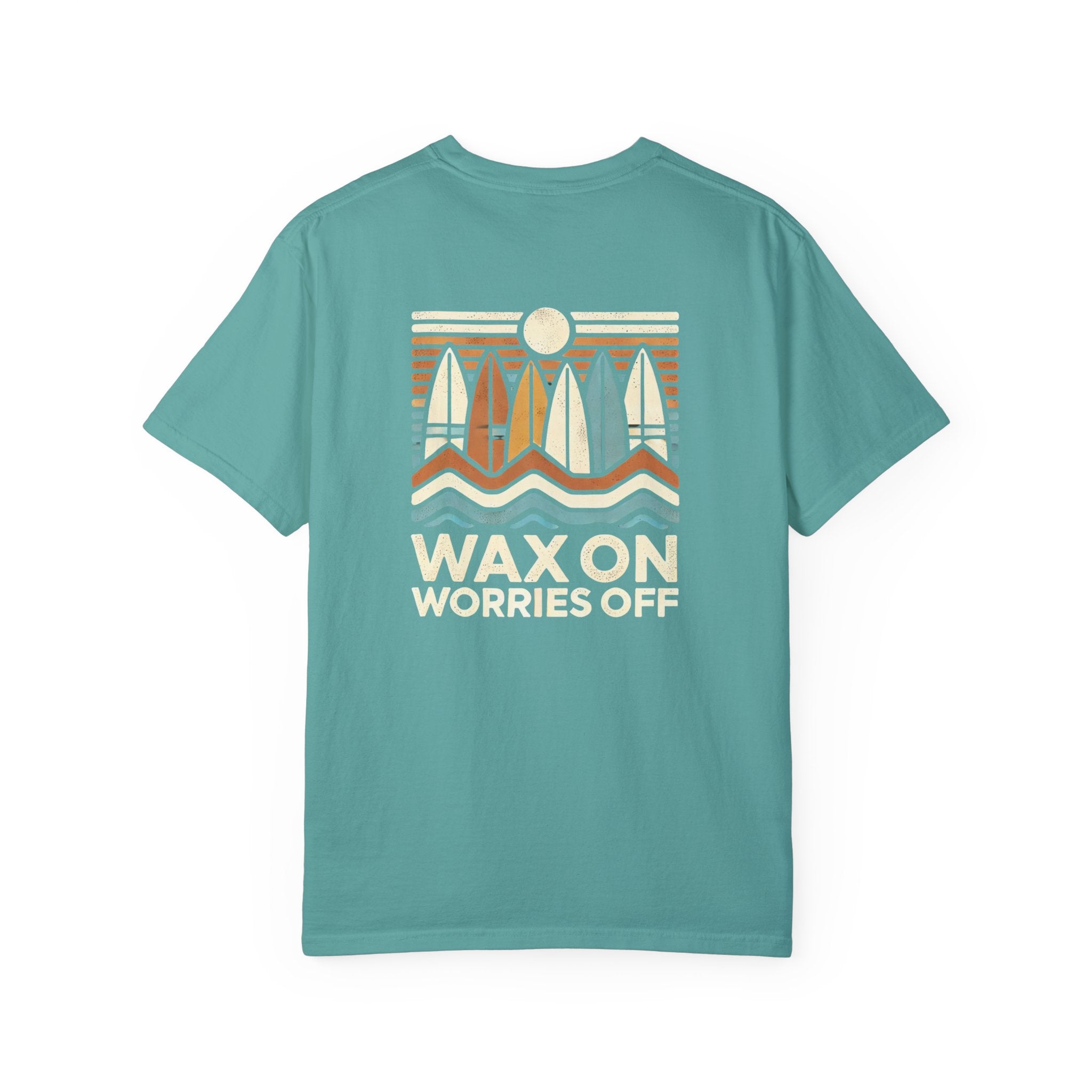 Boards Up 'Wax On' Relaxed Tee - Sand & Sky