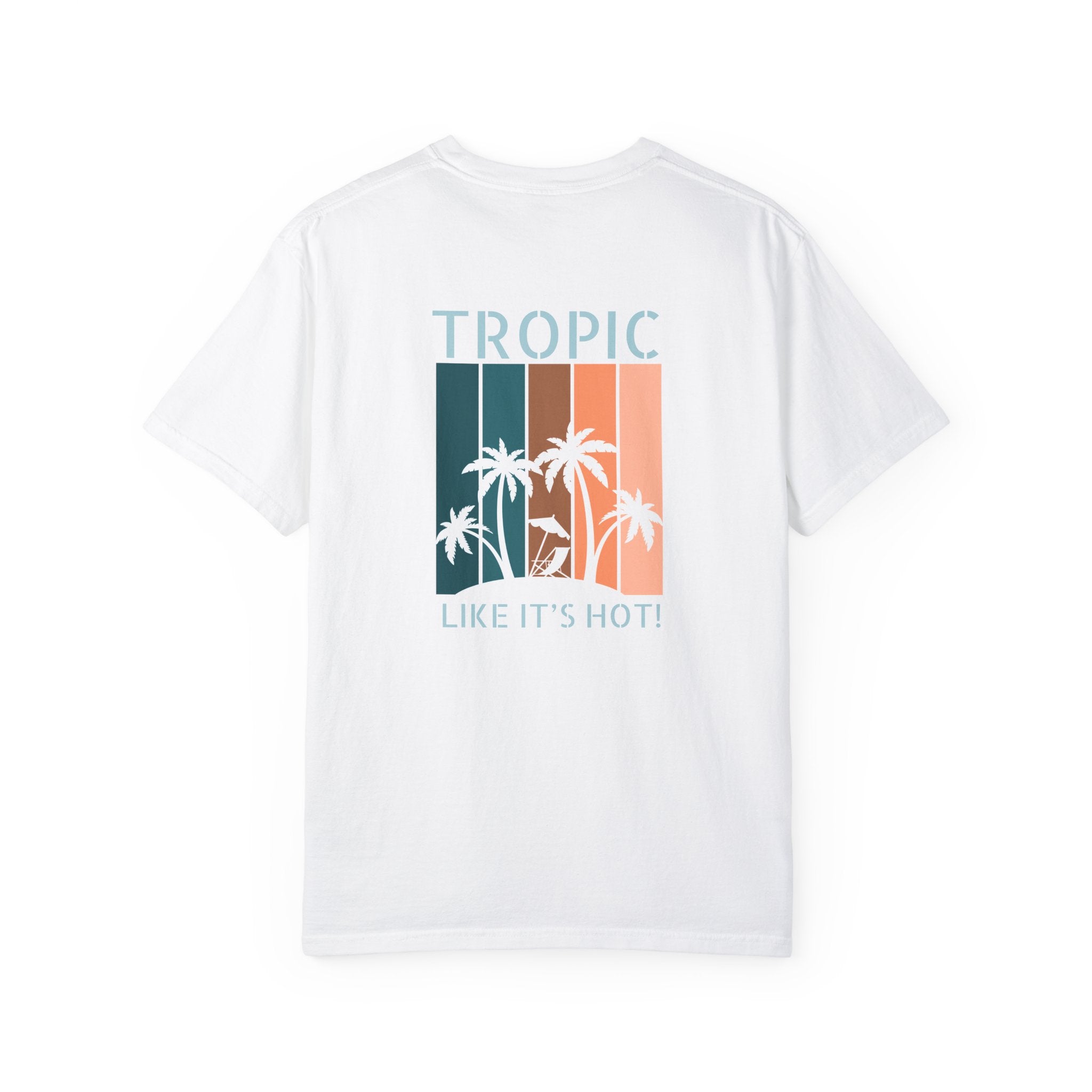 Tropic Panels Relaxed Tee - Peaches & Cream
