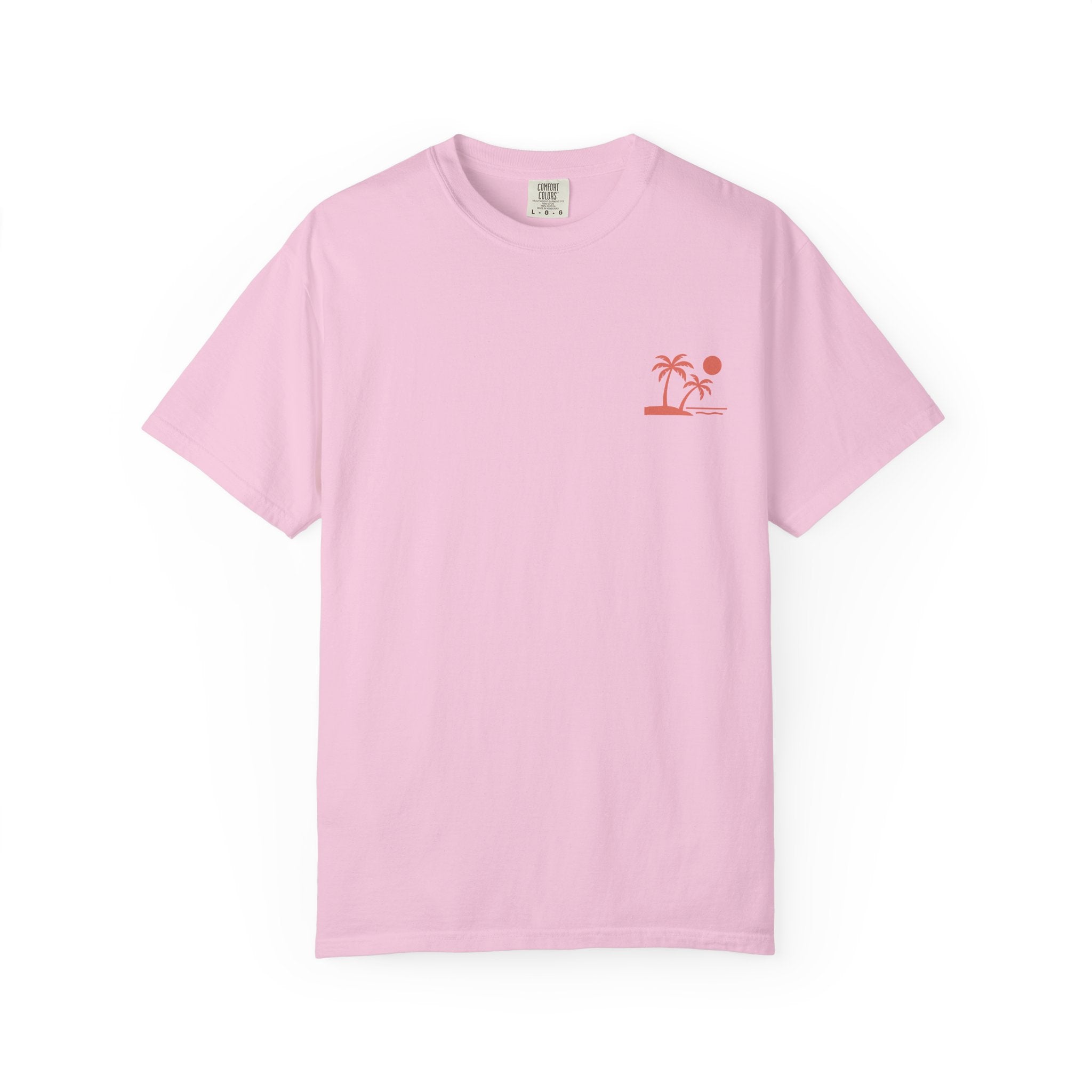 Tropic Beach 'Seas the Day' Relaxed Tee - Sunset Orange