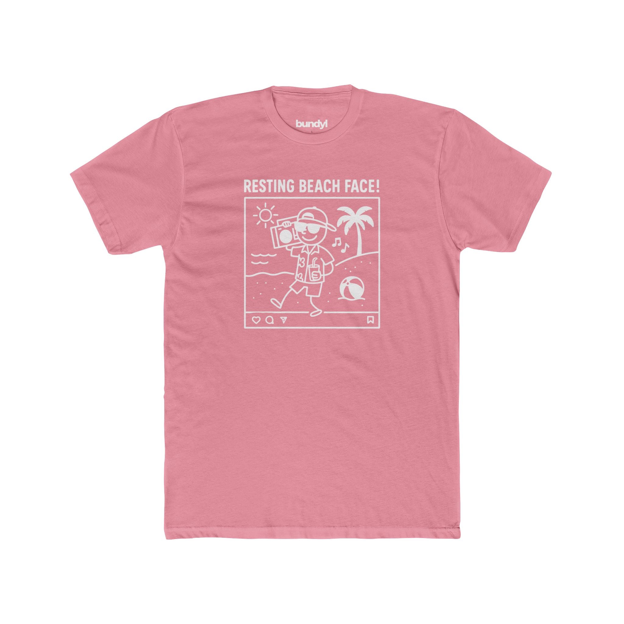 Resting Beach Face! Fitted Tee - Boombox