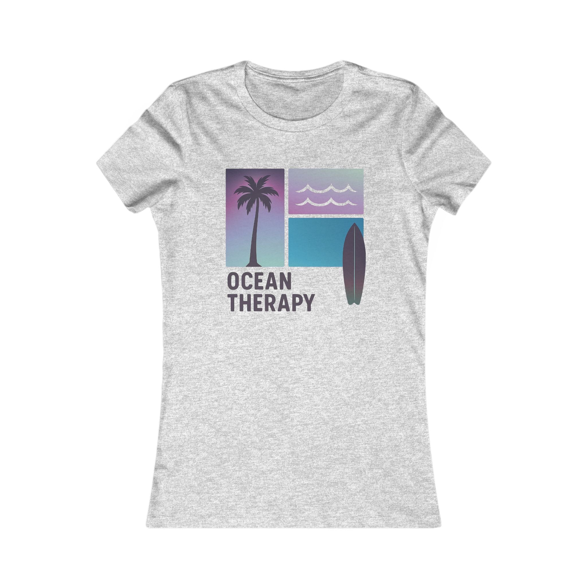 Ocean Therapy Favorite Tee - Beach Block Purple