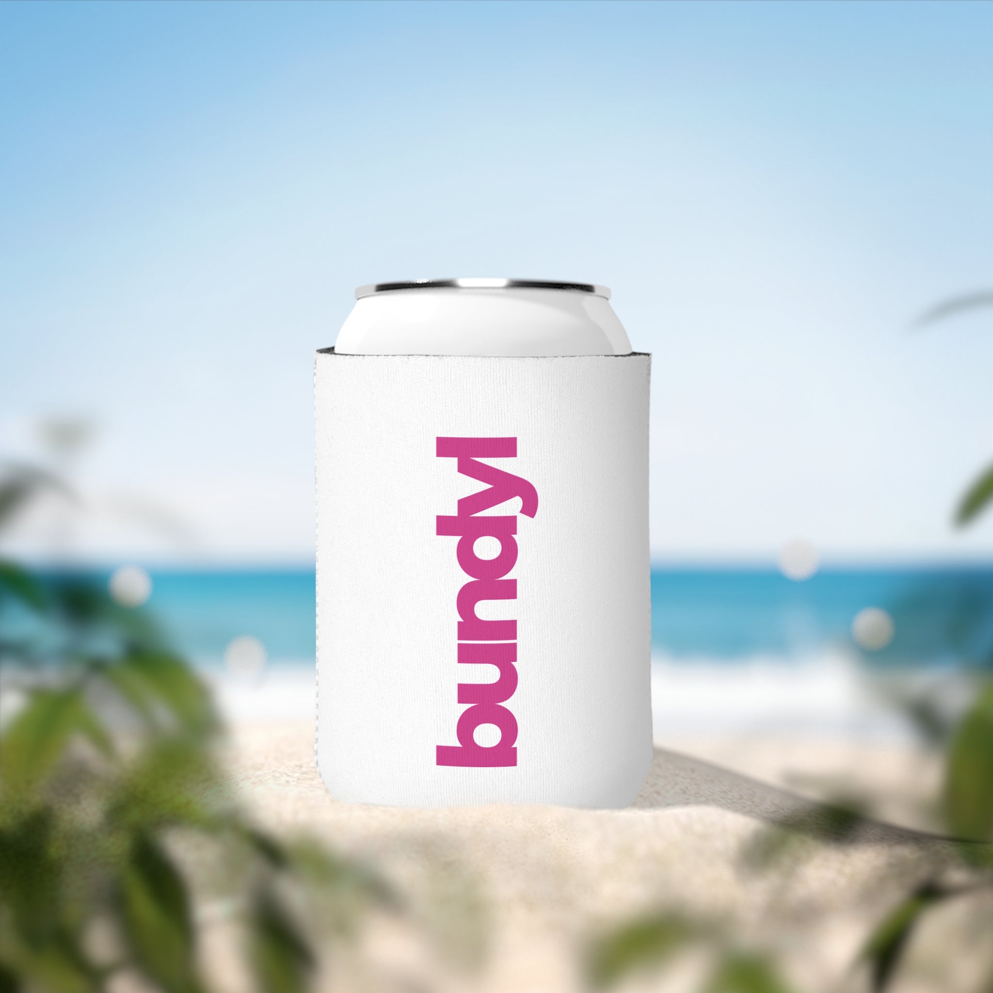 bundyl Logo Can Cooler - Hot Summer Pink