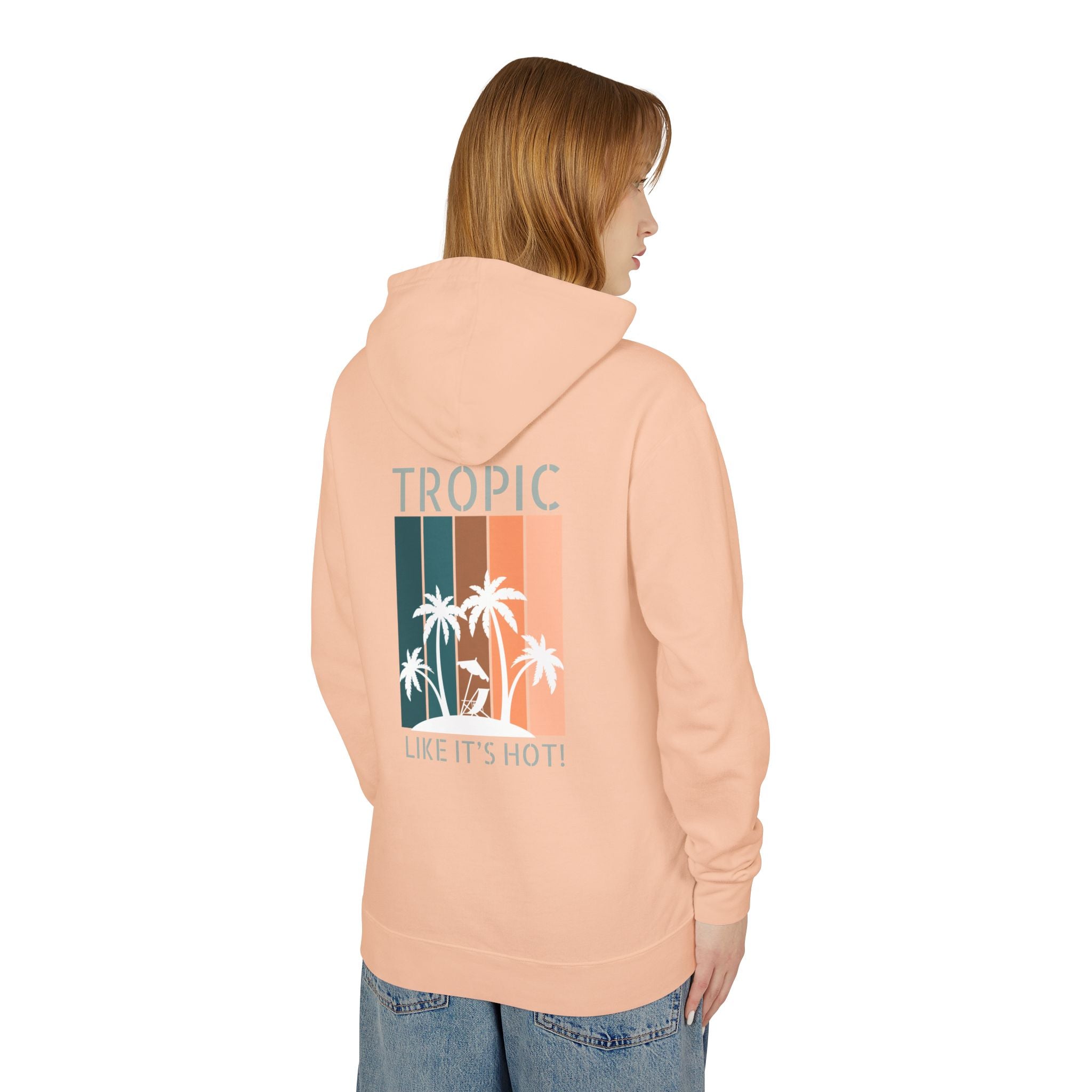 Tropic Panels Hoodie - Peaches & Cream