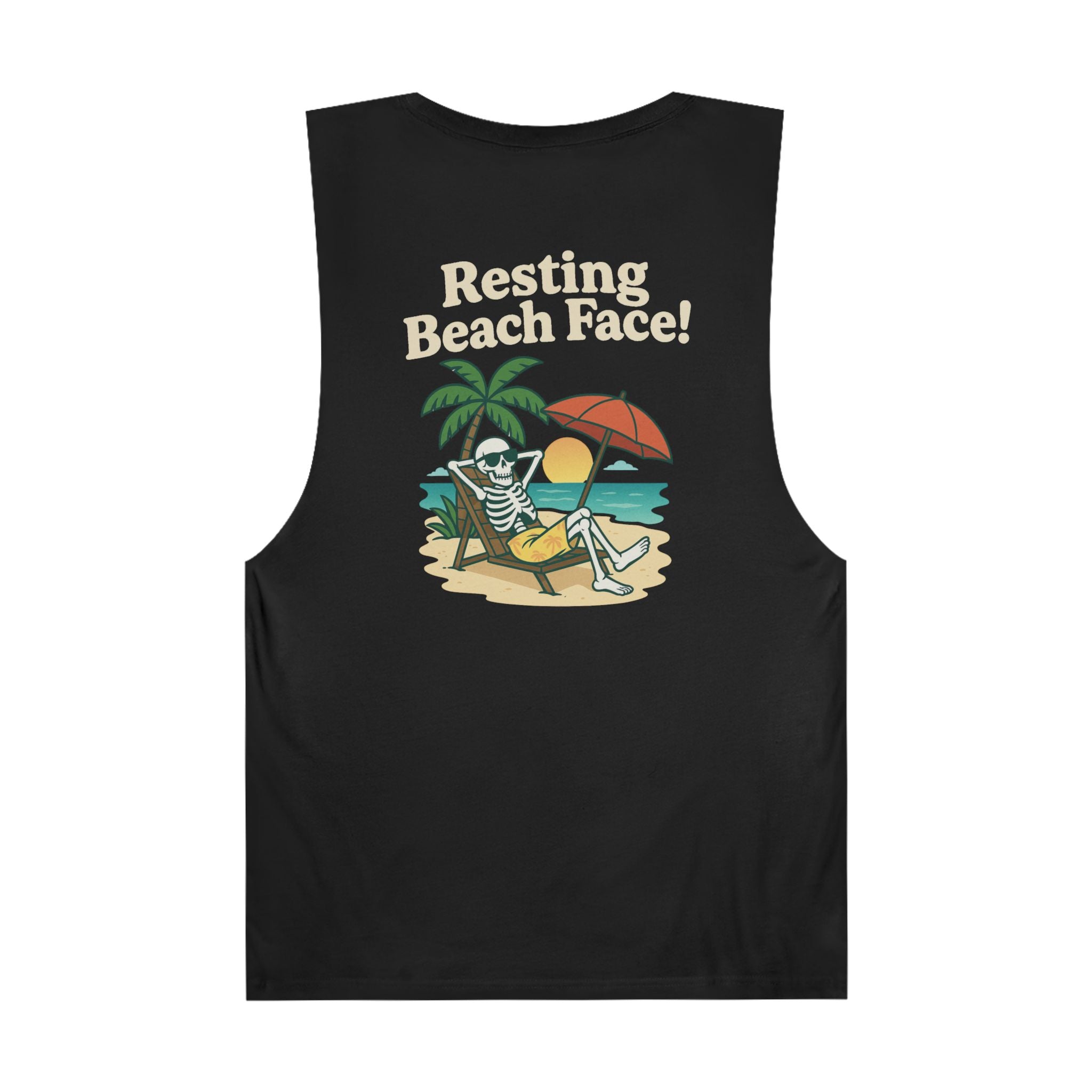 Skully 'Resting Beach Face' Chill Tank