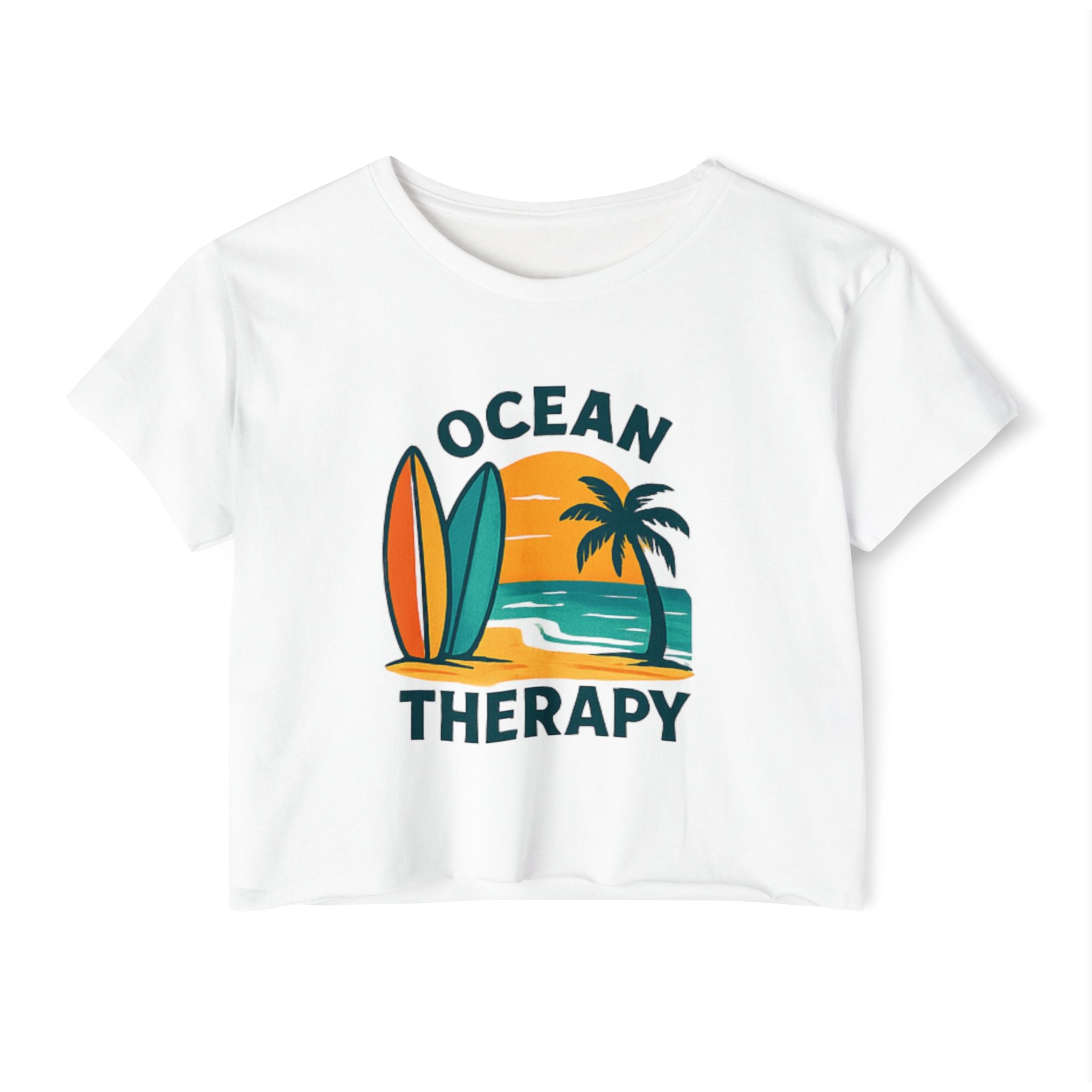 Ocean Therapy Festival Crop Top - Boards Up