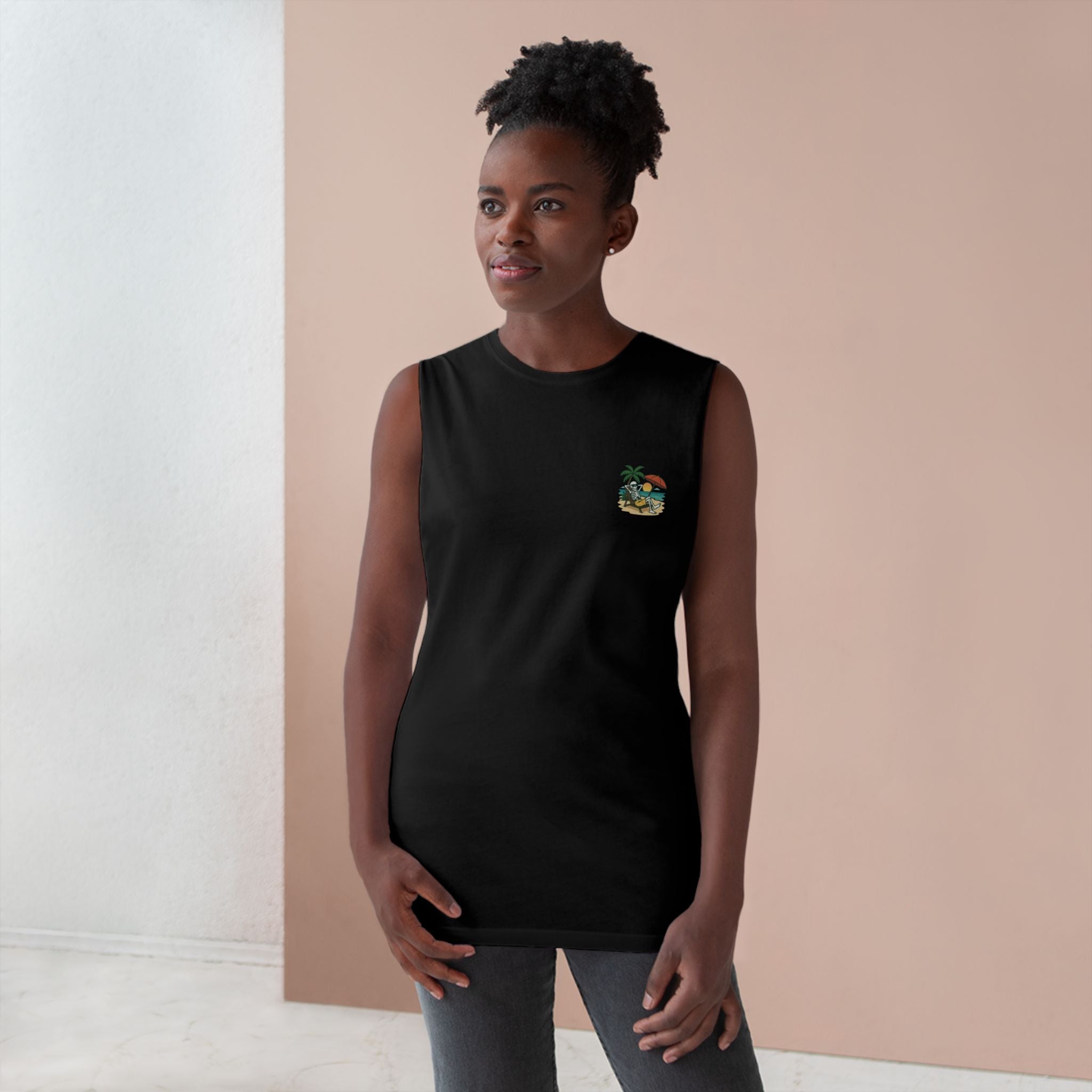 Skully 'Resting Beach Face' Chill Tank