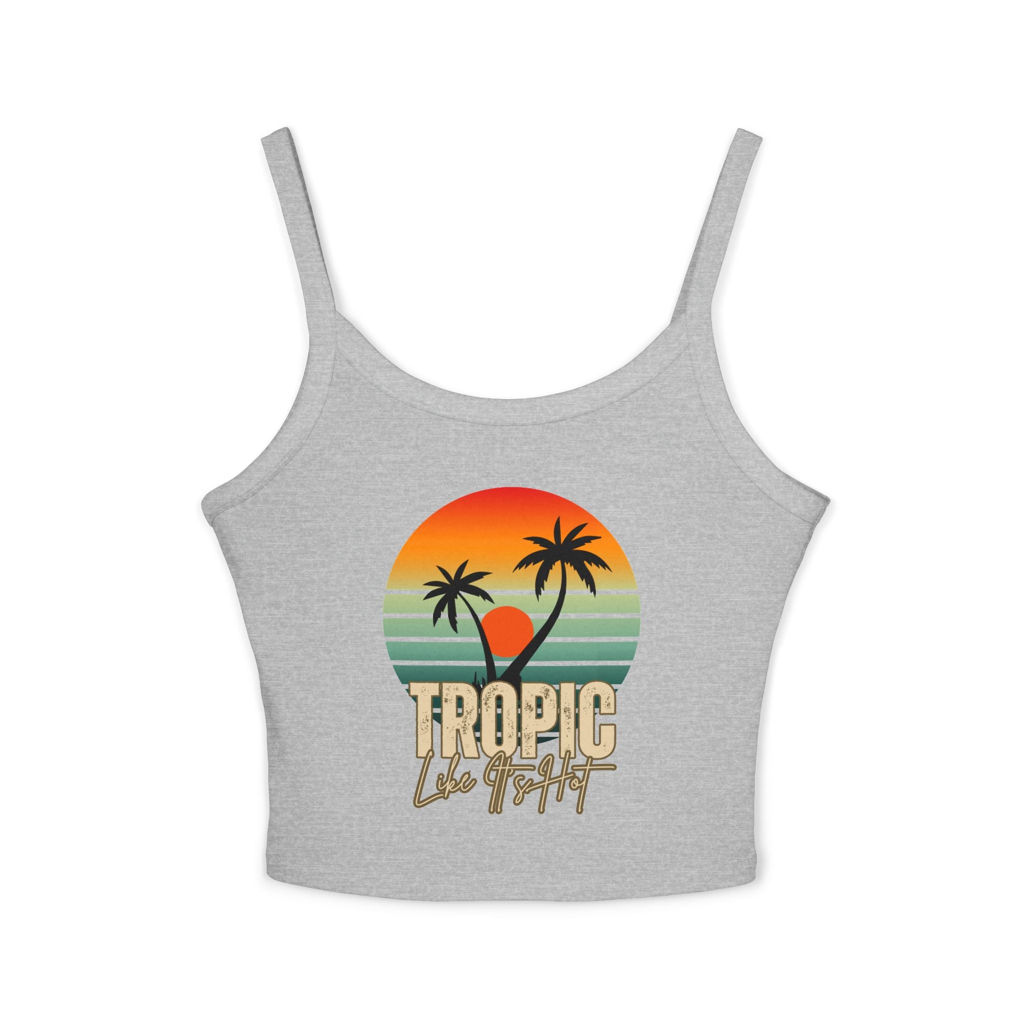 'Tropic Like It's Hot' Sunset Spaghetti Strap Tank