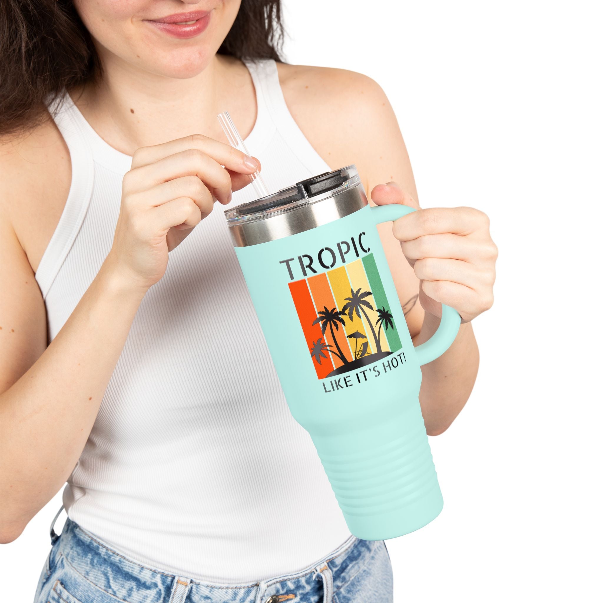 Tropic Panels Tumbler - Rainbow Sunset