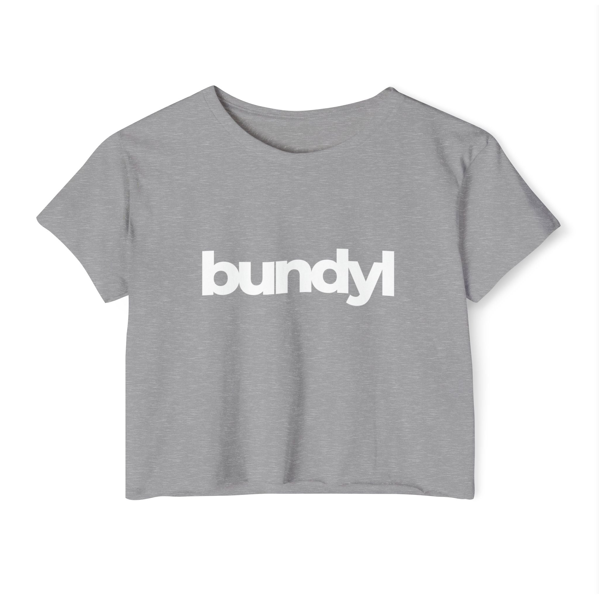 bundyl Logo Festival Crop Top - Black & White