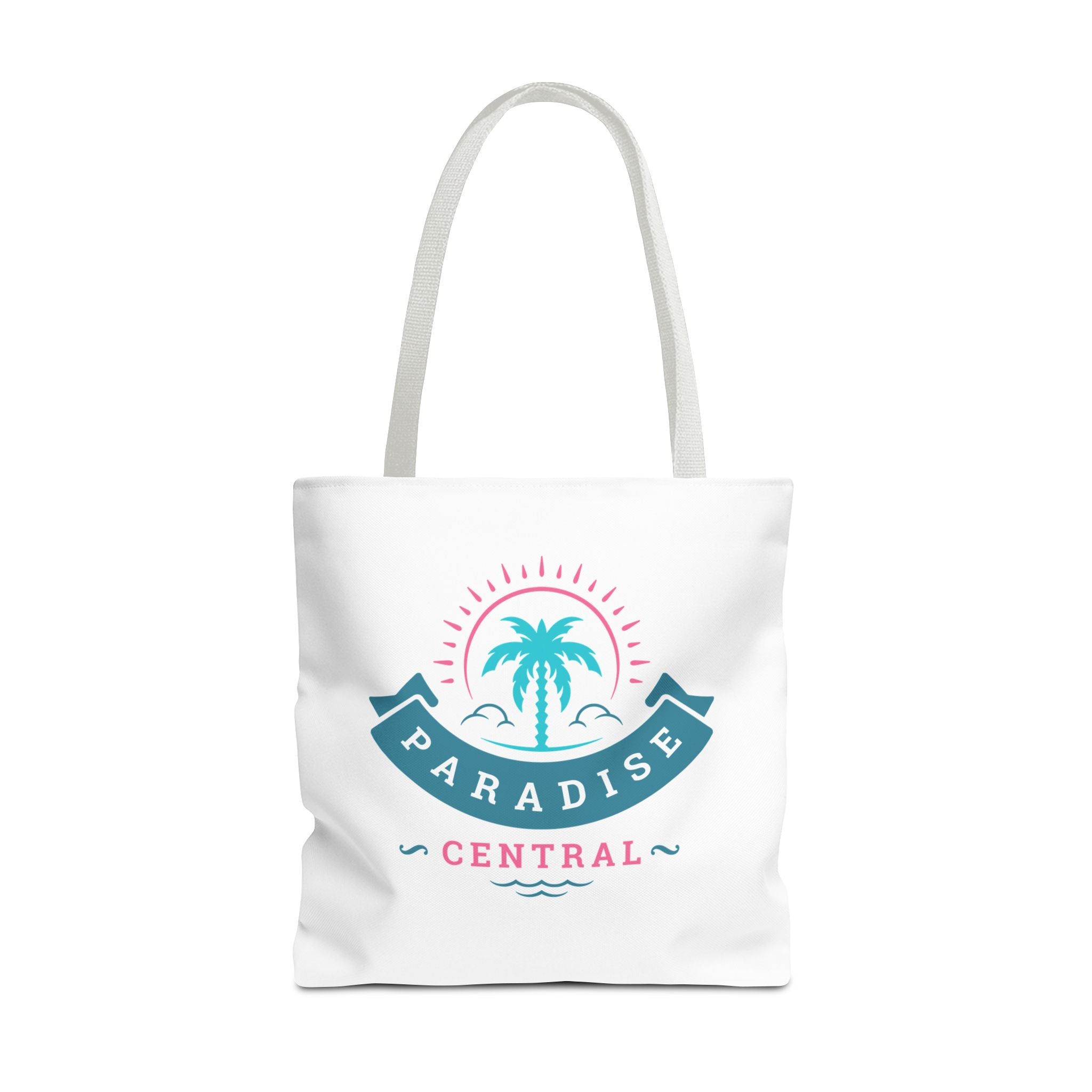 Paradise Central Beach Canvas Tote Bag - 18x18