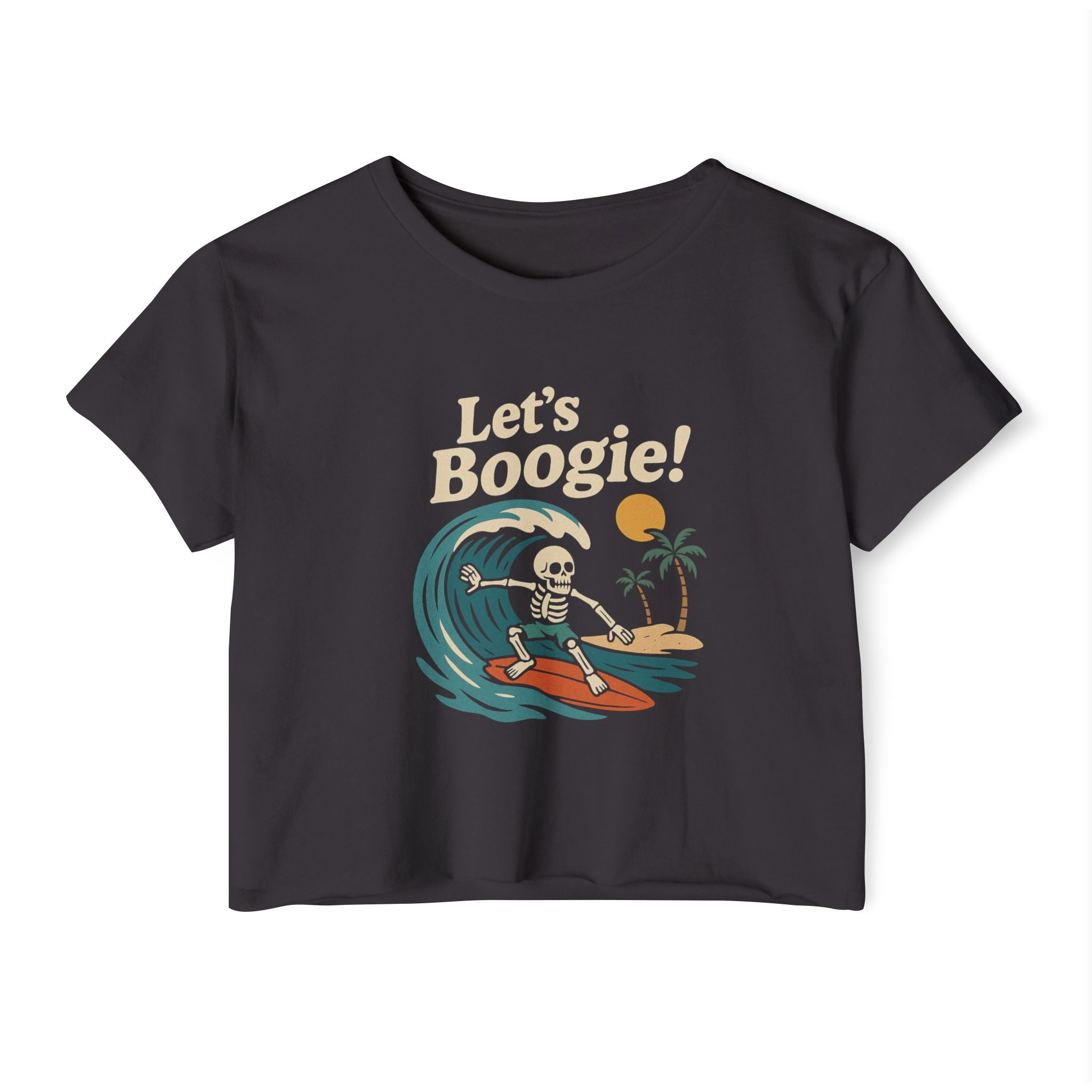 Skully 'Let's Boogie' Festival Crop Top
