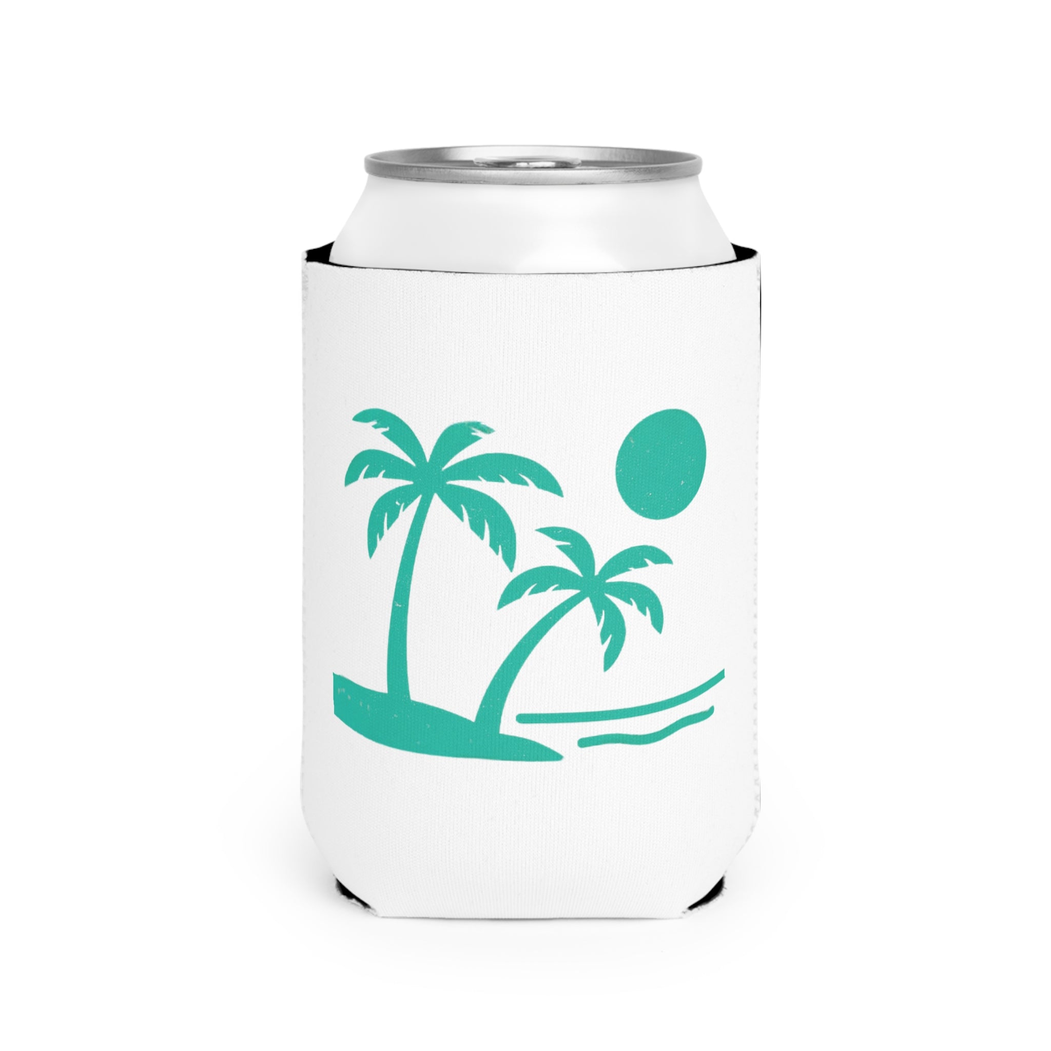 Tropic Beach Can Cooler - Seafoam Green