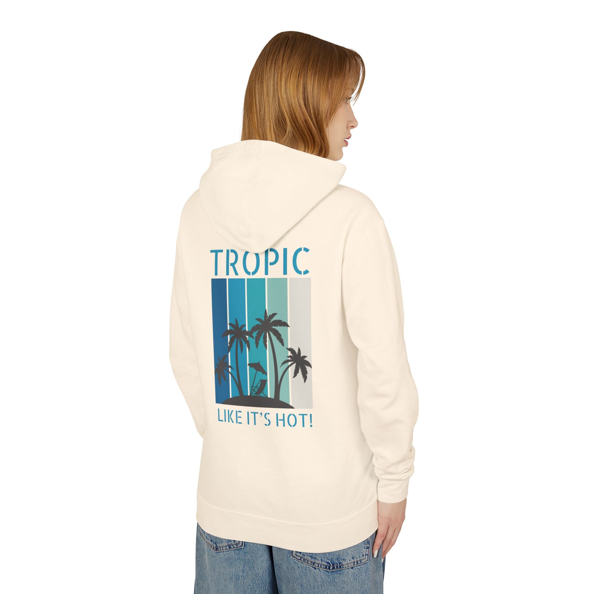 Tropic Panels Hoodie - Big Blue Sky