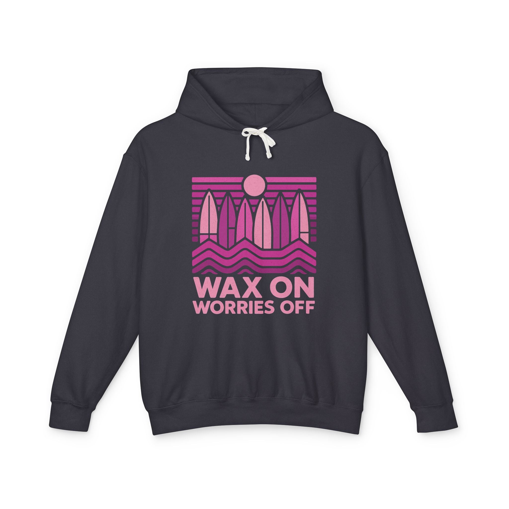 Boards Up 'Wax On' Hoodie - Hot Summer Pink