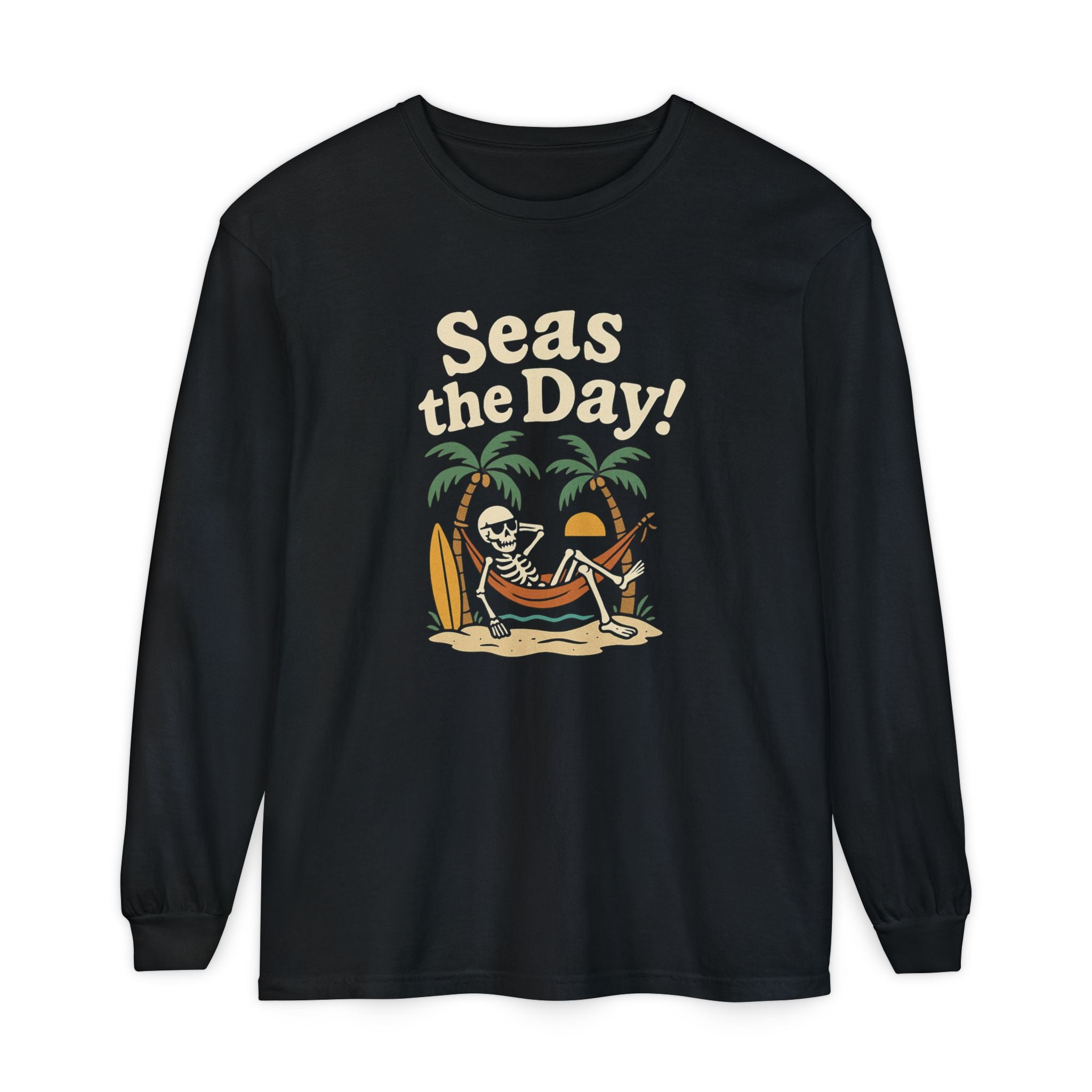 Skully 'Seas the Day!' Long Sleeve Tee - Bold Front