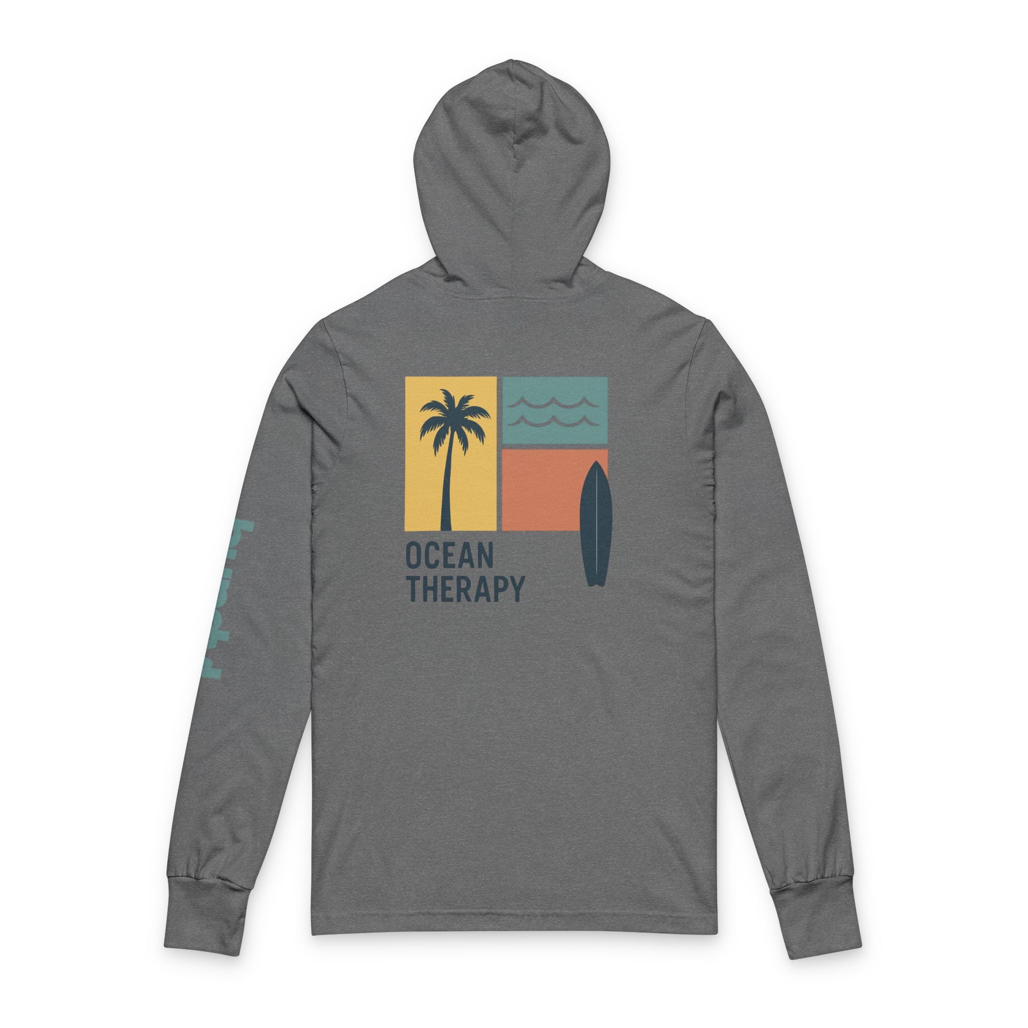 Ocean Therapy Long Sleeve Hooded Tee - Beach Block Golden Hour