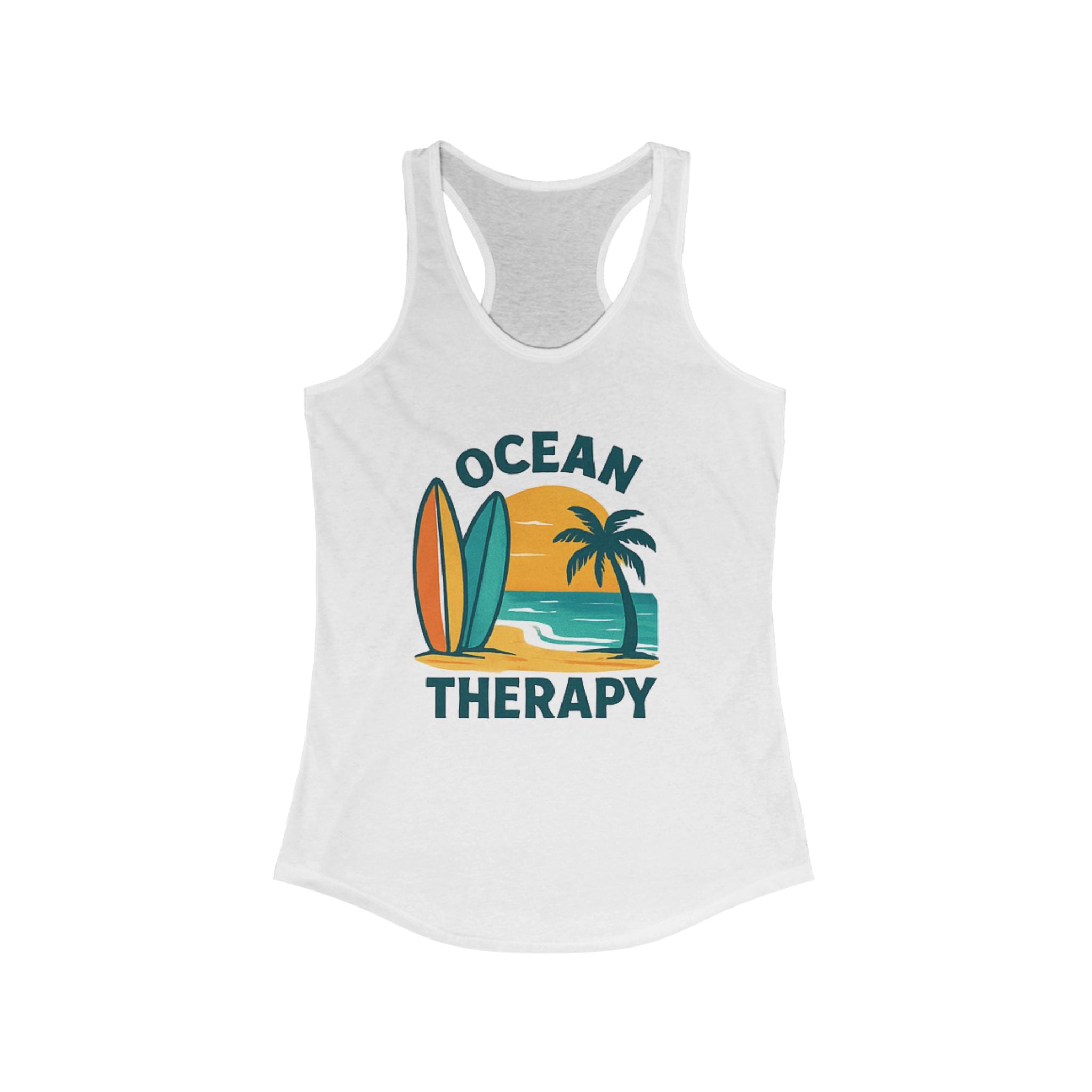 Ocean Therapy Racerback Tank - Boards Up