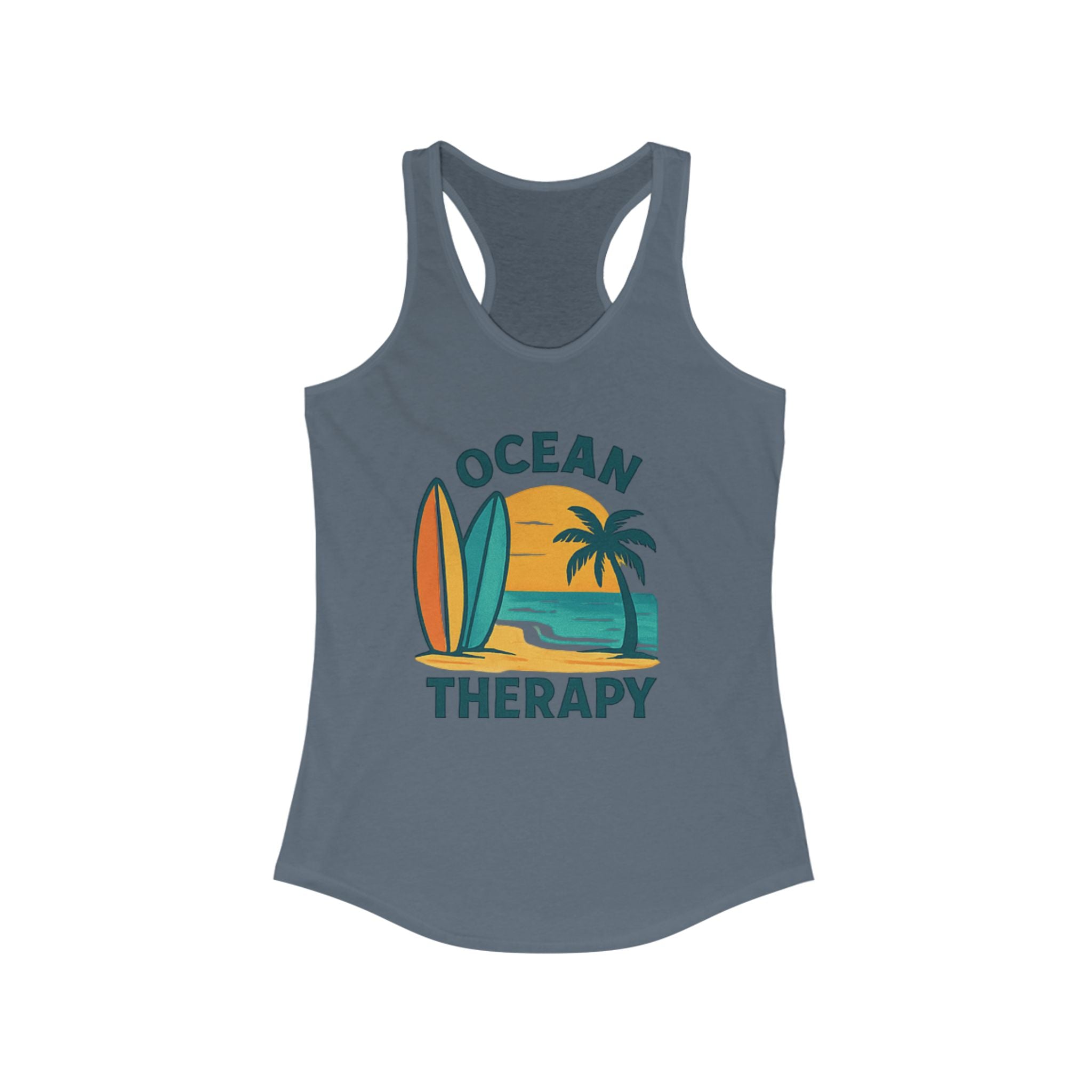 Ocean Therapy Racerback Tank - Boards Up