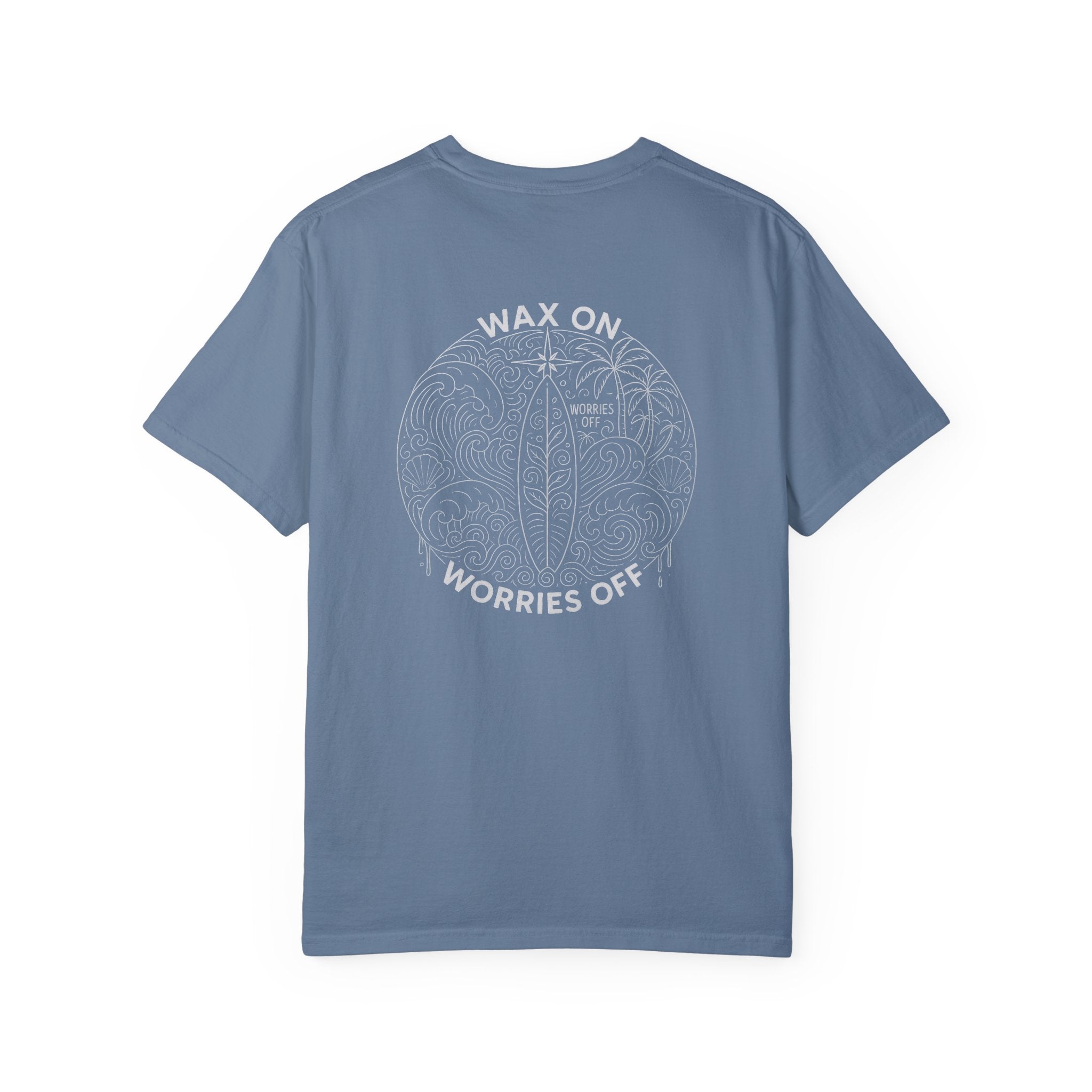Vintage 'Wax On' Relaxed Tee - Pencil White